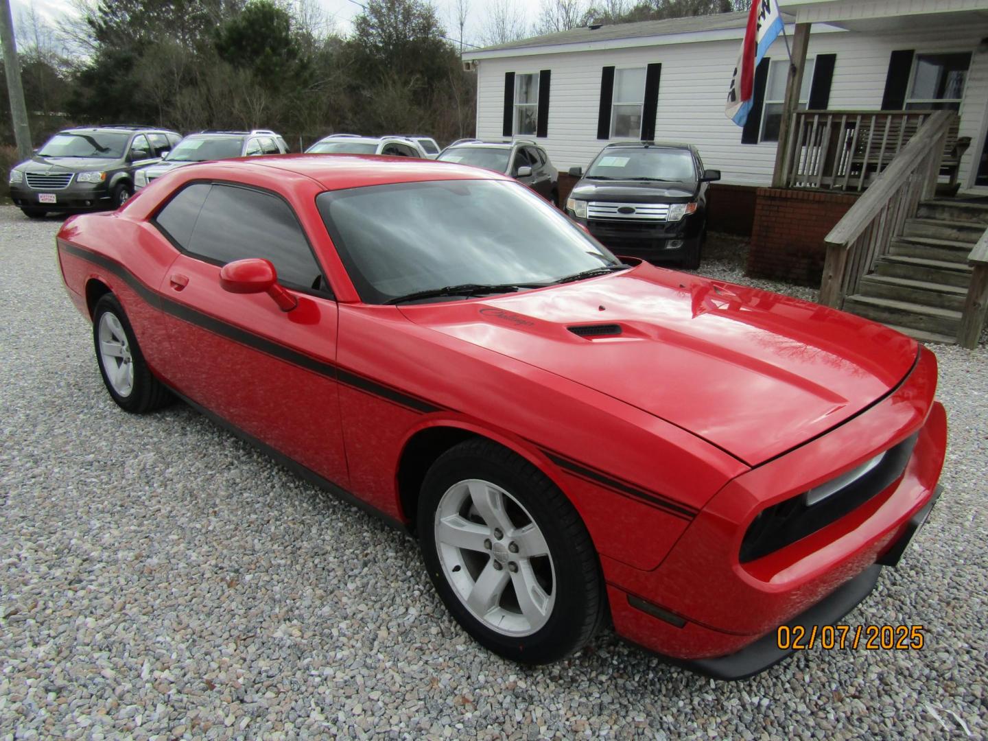 2014 Red /Black Dodge Challenger SXT (2C3CDYAG7EH) with an 6 Cyl engine, Automatic transmission, located at 15016 S Hwy 231, Midland City, AL, 36350, (334) 983-3001, 31.306210, -85.495277 - Photo#0