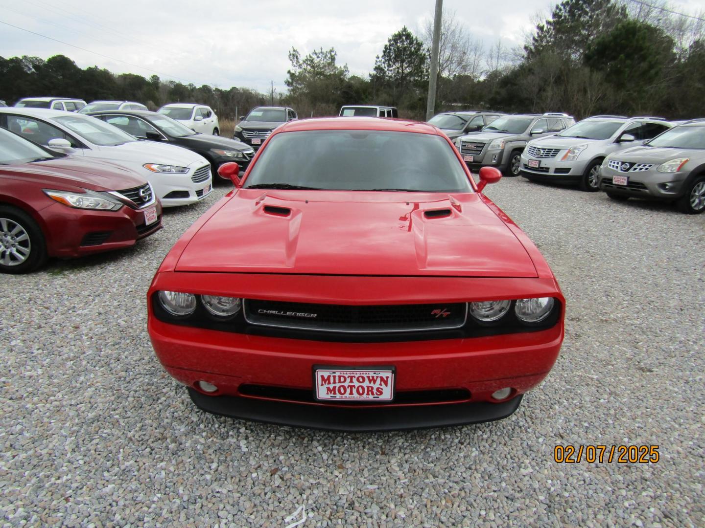 2014 Red /Black Dodge Challenger SXT (2C3CDYAG7EH) with an 6 Cyl engine, Automatic transmission, located at 15016 S Hwy 231, Midland City, AL, 36350, (334) 983-3001, 31.306210, -85.495277 - Photo#1