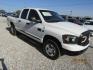 2007 WHITE /GRAY Dodge Ram 2500 Laramie Quad Cab 2WD (3D7KR28C37G) with an 5.9L L6 OHV 24V TURBO DIESEL engine, Automatic transmission, located at 15016 S Hwy 231, Midland City, AL, 36350, (334) 983-3001, 31.306210, -85.495277 - Photo#0