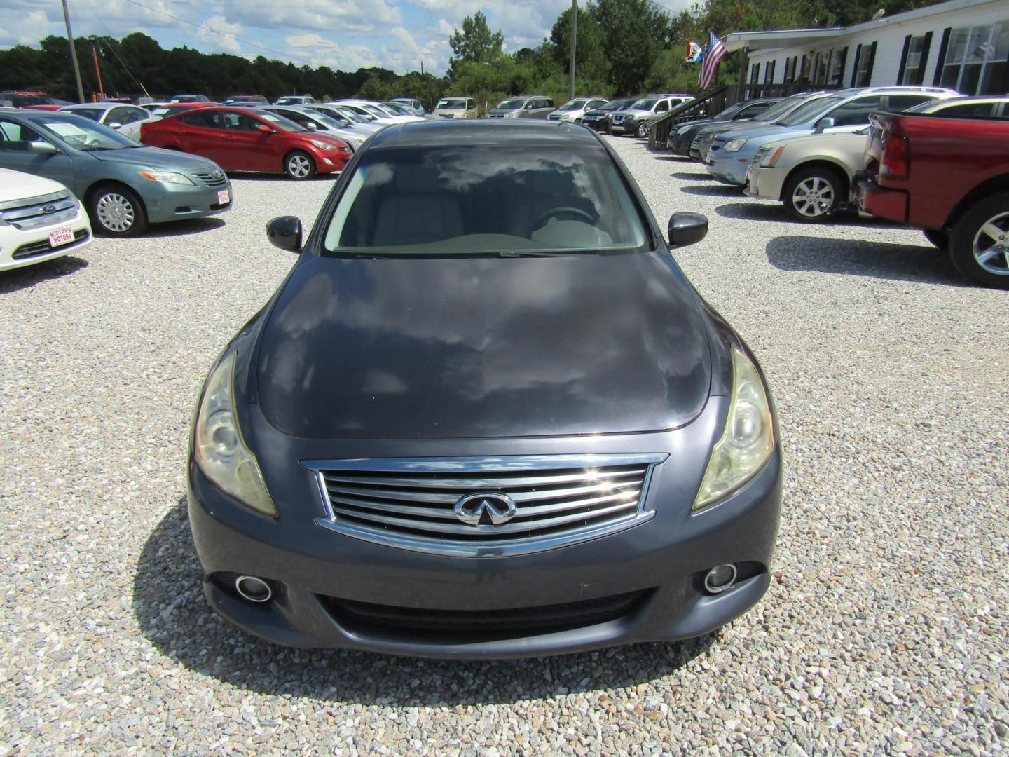 2012 Blue /GRAY Infiniti G Sedan 25 (JN1DV6AP0CM) with an 2.5L L4 DOHC 16V engine, Automatic transmission, located at 15016 S Hwy 231, Midland City, AL, 36350, (334) 983-3001, 31.306210, -85.495277 - Photo#1