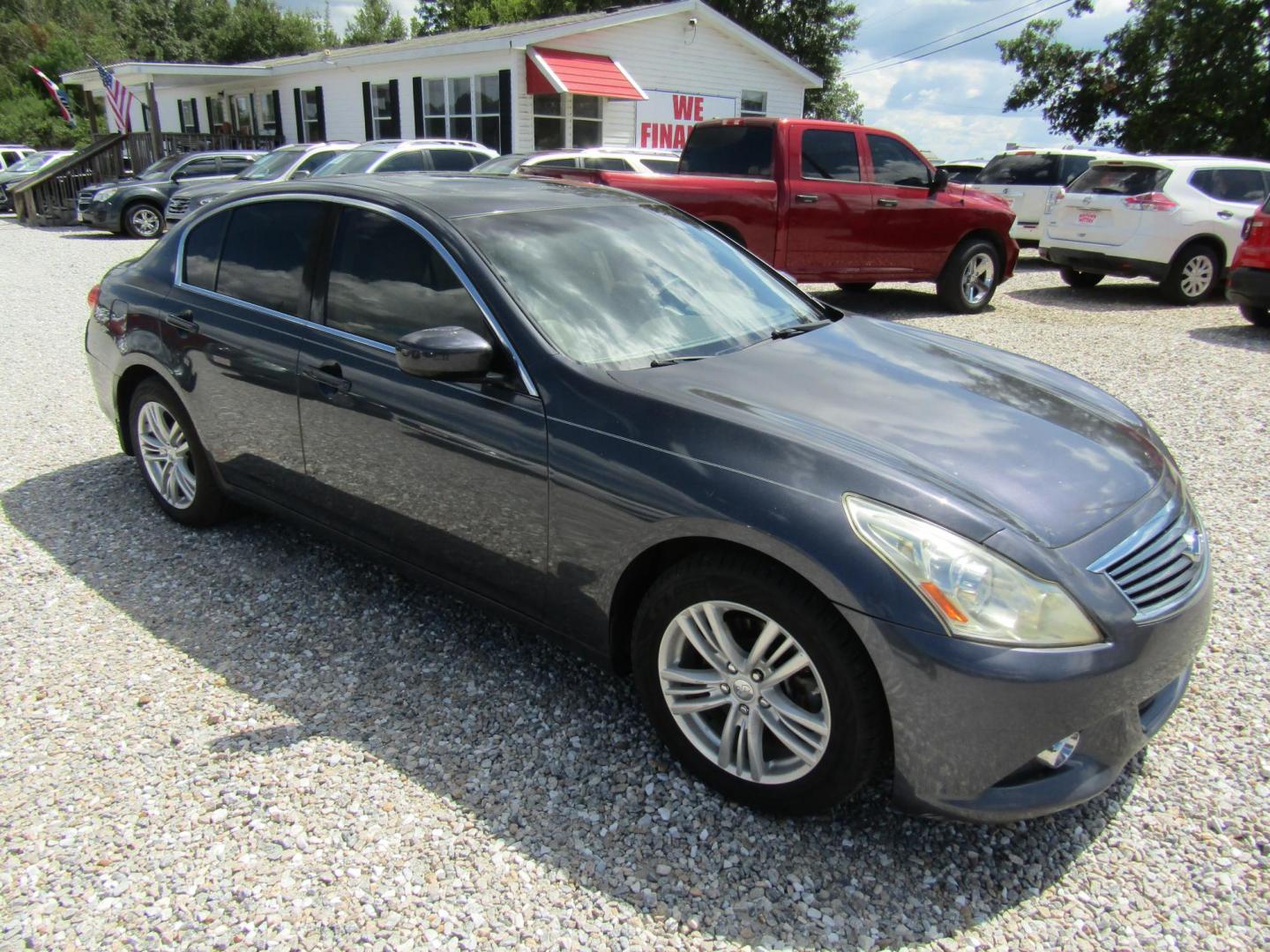 2012 Blue /GRAY Infiniti G Sedan 25 (JN1DV6AP0CM) with an 2.5L L4 DOHC 16V engine, Automatic transmission, located at 15016 S Hwy 231, Midland City, AL, 36350, (334) 983-3001, 31.306210, -85.495277 - Photo#0