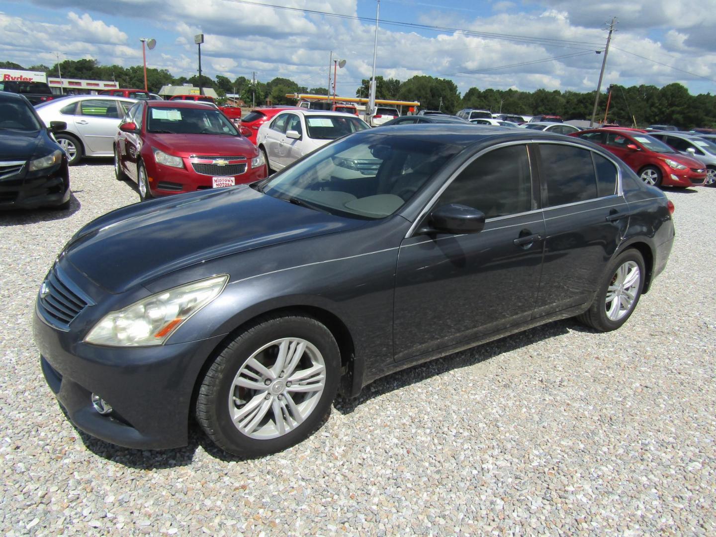 2012 Blue /GRAY Infiniti G Sedan 25 (JN1DV6AP0CM) with an 2.5L L4 DOHC 16V engine, Automatic transmission, located at 15016 S Hwy 231, Midland City, AL, 36350, (334) 983-3001, 31.306210, -85.495277 - Photo#2