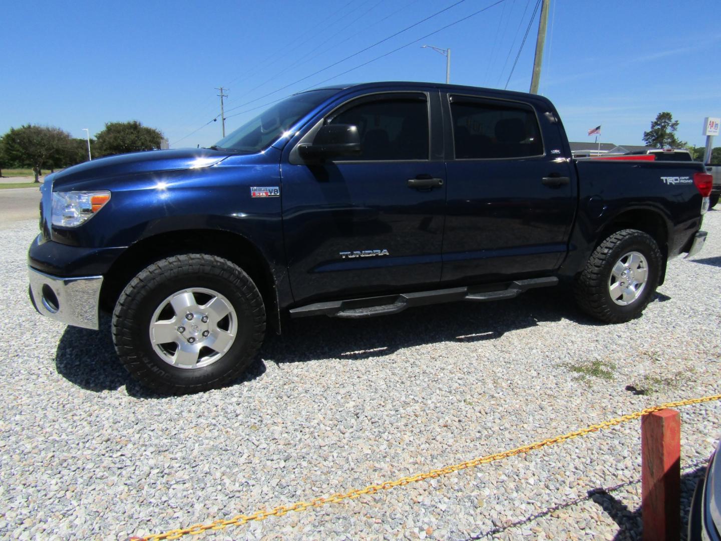 2011 Blue /Gray Toyota Tundra Tundra-Grade CrewMax 5.7L 2WD (5TFEY5F19BX) with an 5.7L V8 DOHC 32V engine, Automatic transmission, located at 15016 S Hwy 231, Midland City, AL, 36350, (334) 983-3001, 31.306210, -85.495277 - Photo#2