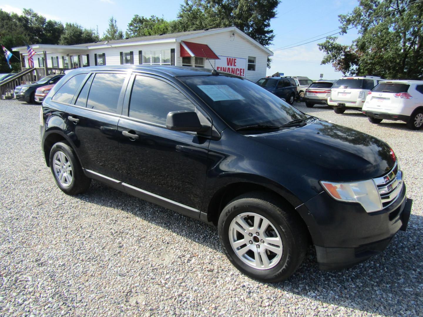 2010 Blue /Tan Ford Edge SE FWD (2FMDK3GC2AB) with an 3.5L V6 DOHC 24V engine, Automatic transmission, located at 15016 S Hwy 231, Midland City, AL, 36350, (334) 983-3001, 31.306210, -85.495277 - Photo#0