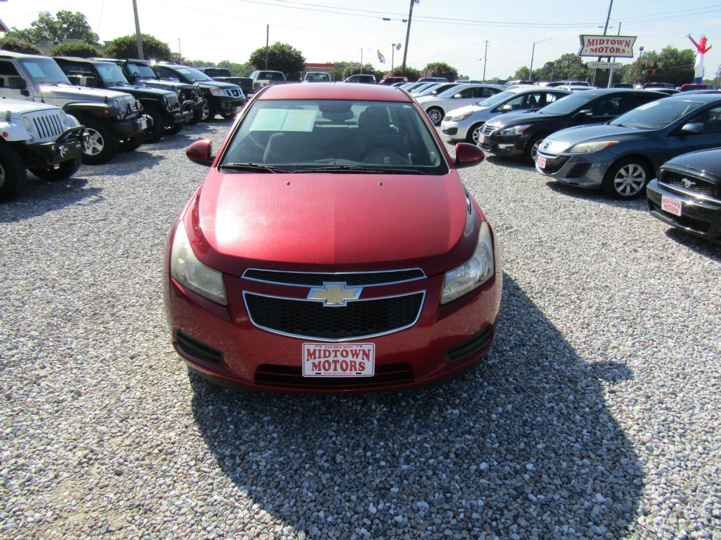 2014 Red /Gray Chevrolet Cruze 1LT Auto (1G1PC5SB8E7) with an 1.4L L4 DOHC 16V TURBO engine, Automatic transmission, located at 15016 S Hwy 231, Midland City, AL, 36350, (334) 983-3001, 31.306210, -85.495277 - Photo#1