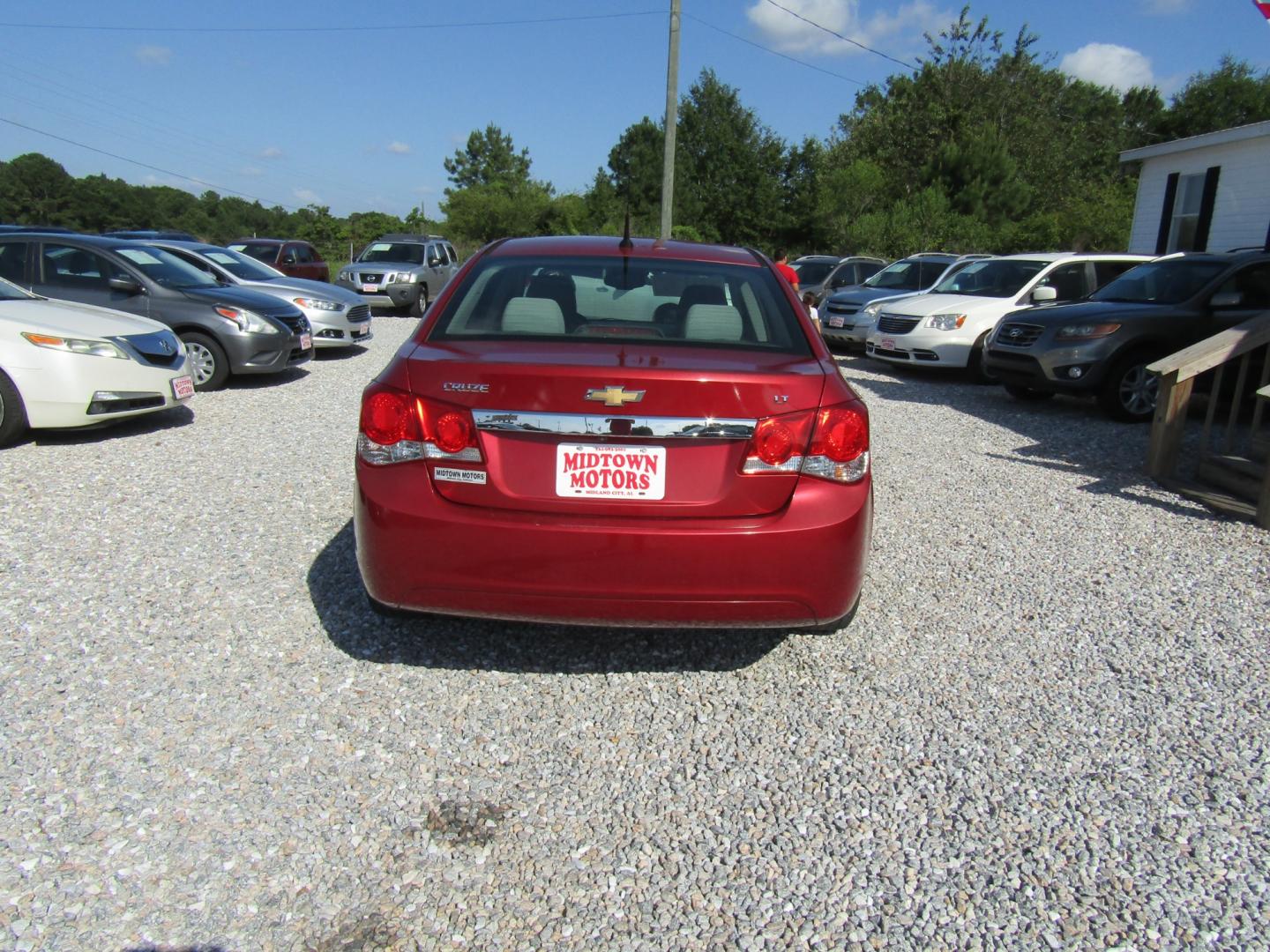 2014 Red /Gray Chevrolet Cruze 1LT Auto (1G1PC5SB8E7) with an 1.4L L4 DOHC 16V TURBO engine, Automatic transmission, located at 15016 S Hwy 231, Midland City, AL, 36350, (334) 983-3001, 31.306210, -85.495277 - Photo#6