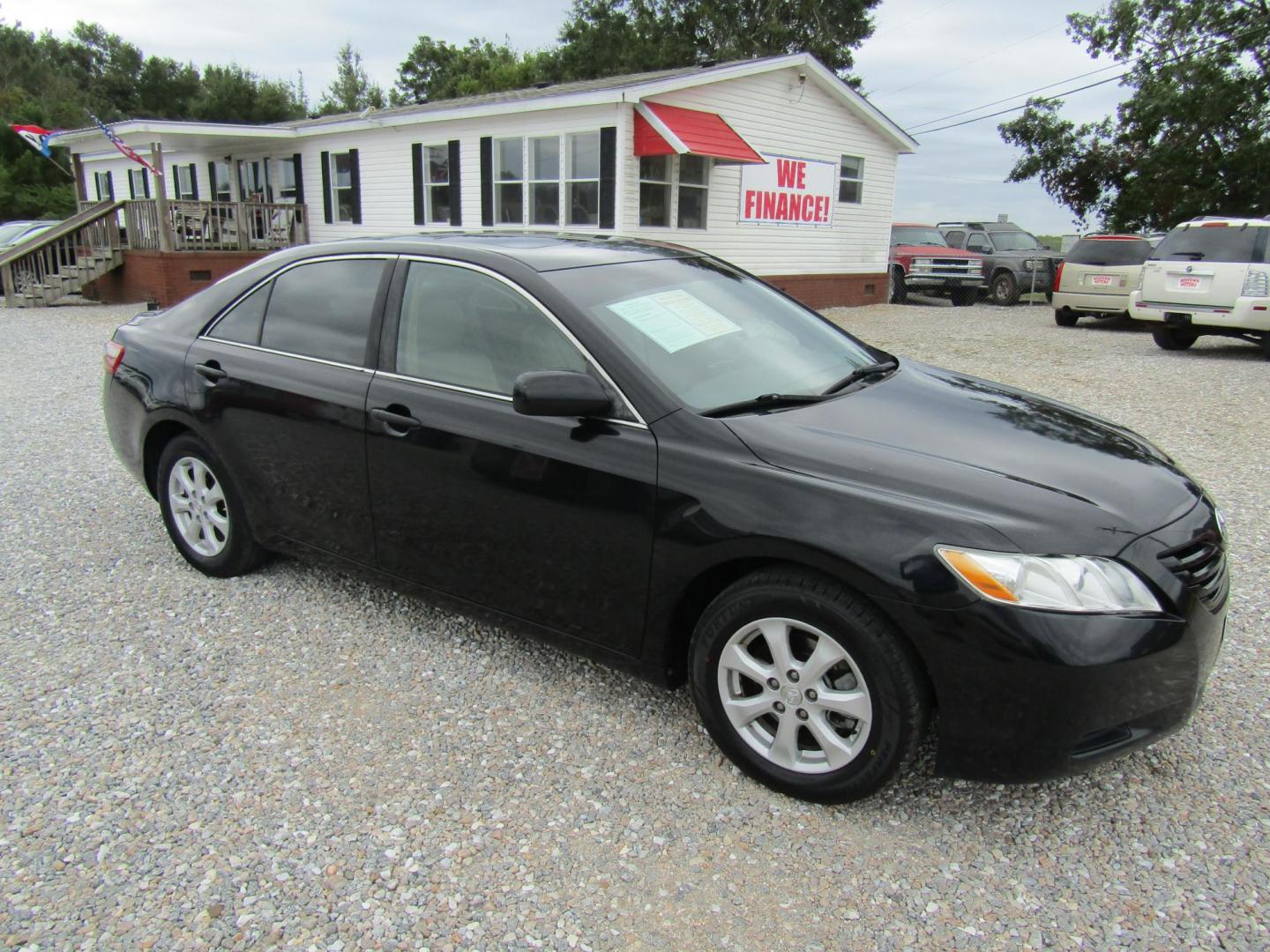 2008 Black /Gray Toyota Camry CE 5-Spd AT (4T4BE46K28R) with an 2.4L L4 DOHC 16V engine, Automatic transmission, located at 15016 S Hwy 231, Midland City, AL, 36350, (334) 983-3001, 31.306210, -85.495277 - Photo#0