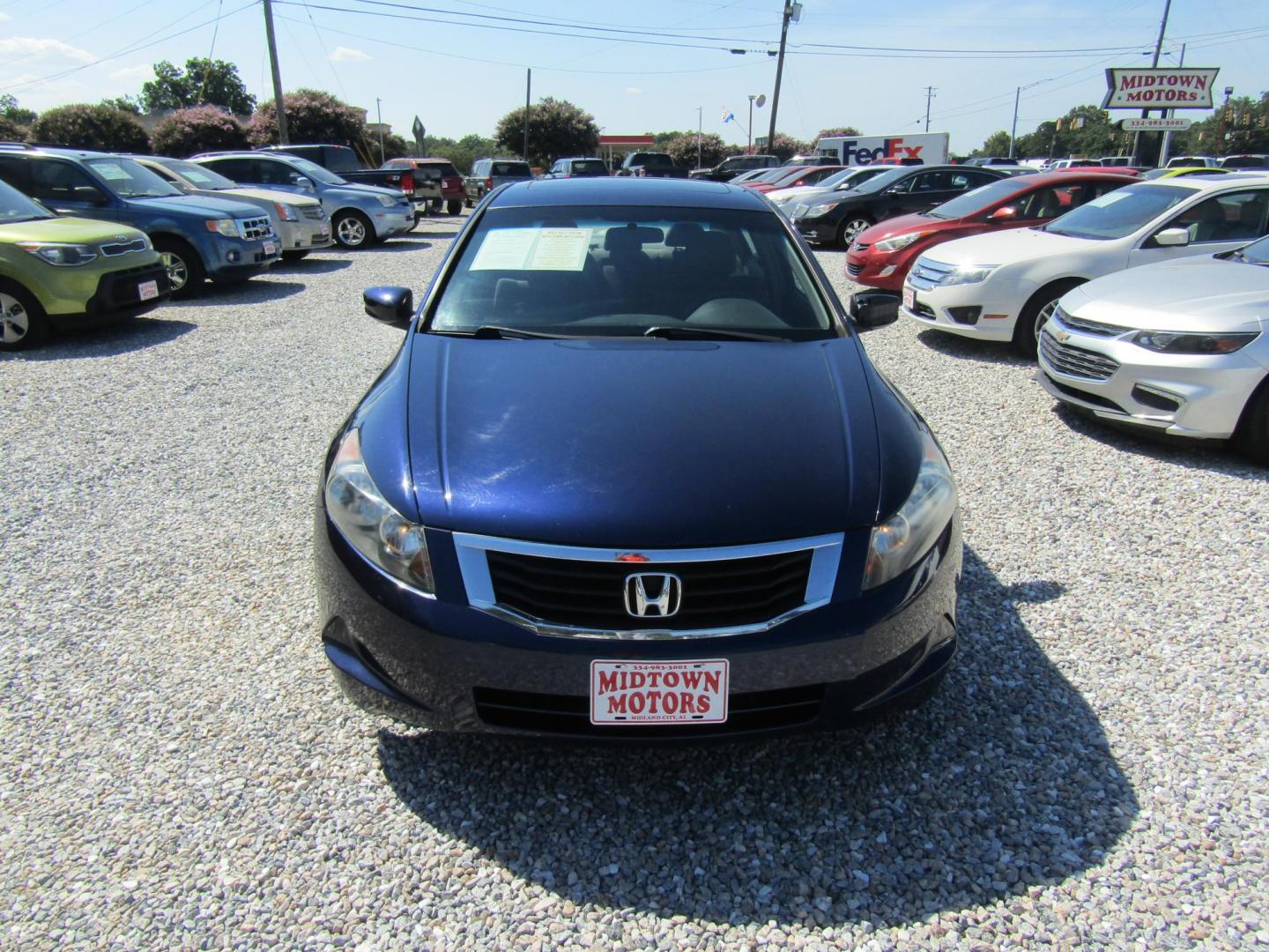 2009 Blue /Gray Honda Accord EX Sedan AT (1HGCP26759A) with an 2.4L L4 DOHC 16V engine, Automatic transmission, located at 15016 S Hwy 231, Midland City, AL, 36350, (334) 983-3001, 31.306210, -85.495277 - Photo#1