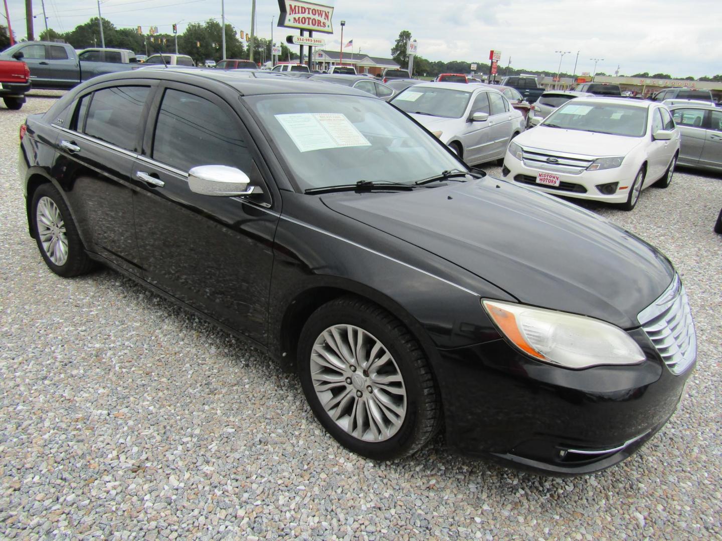 2011 Black /Tan Chrysler 200 Limited (1C3BC2FG9BN) with an 3.6L V6 DOHC 24V engine, Automatic transmission, located at 15016 S Hwy 231, Midland City, AL, 36350, (334) 983-3001, 31.306210, -85.495277 - Photo#0