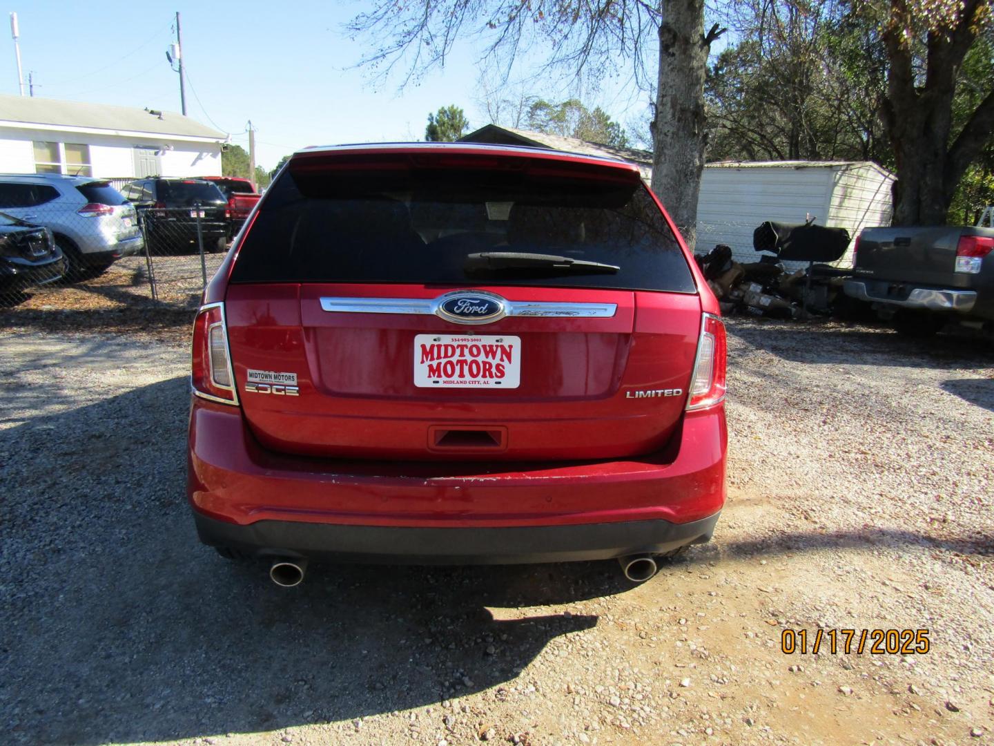 2011 Red /Tan Ford Edge Limited FWD (2FMDK3KCXBB) with an 3.5L V6 DOHC 24V engine, Automatic transmission, located at 15016 S Hwy 231, Midland City, AL, 36350, (334) 983-3001, 31.306210, -85.495277 - Photo#6