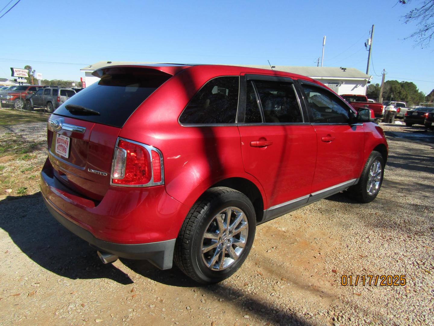 2011 Red /Tan Ford Edge Limited FWD (2FMDK3KCXBB) with an 3.5L V6 DOHC 24V engine, Automatic transmission, located at 15016 S Hwy 231, Midland City, AL, 36350, (334) 983-3001, 31.306210, -85.495277 - Photo#7