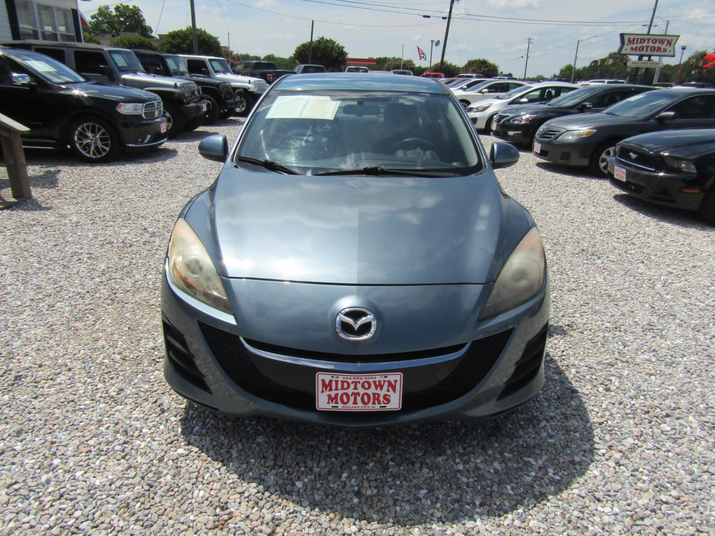 2011 Blue Mazda MAZDA3 i Sport 4-Door (JM1BL1UFXB1) with an 2.0L L4 DOHC 16V engine, Automatic transmission, located at 15016 S Hwy 231, Midland City, AL, 36350, (334) 983-3001, 31.306210, -85.495277 - Photo#1