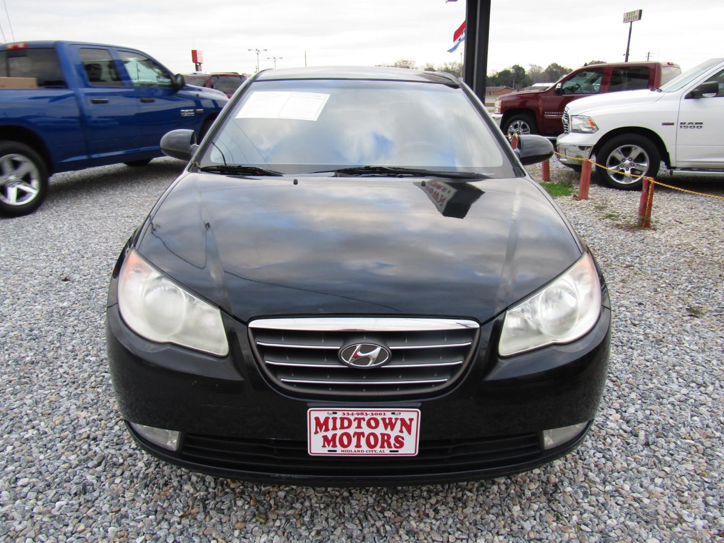 2008 Black Hyundai Elantra GLS (KMHDU46D38U) with an 2.0L L4 DOHC 16V engine, Automatic transmission, located at 15016 S Hwy 231, Midland City, AL, 36350, (334) 983-3001, 31.306210, -85.495277 - Photo#1