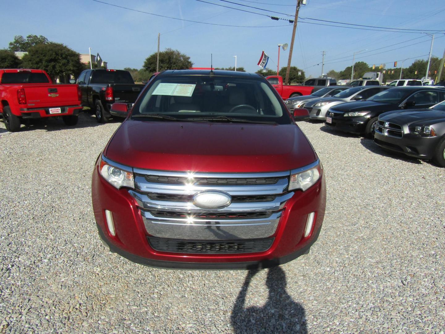 2013 Red /TAN Ford Edge Limited FWD (2FMDK3KC3DB) with an 3.5L V6 DOHC 24V engine, Automatic transmission, located at 15016 S Hwy 231, Midland City, AL, 36350, (334) 983-3001, 31.306210, -85.495277 - Photo#3