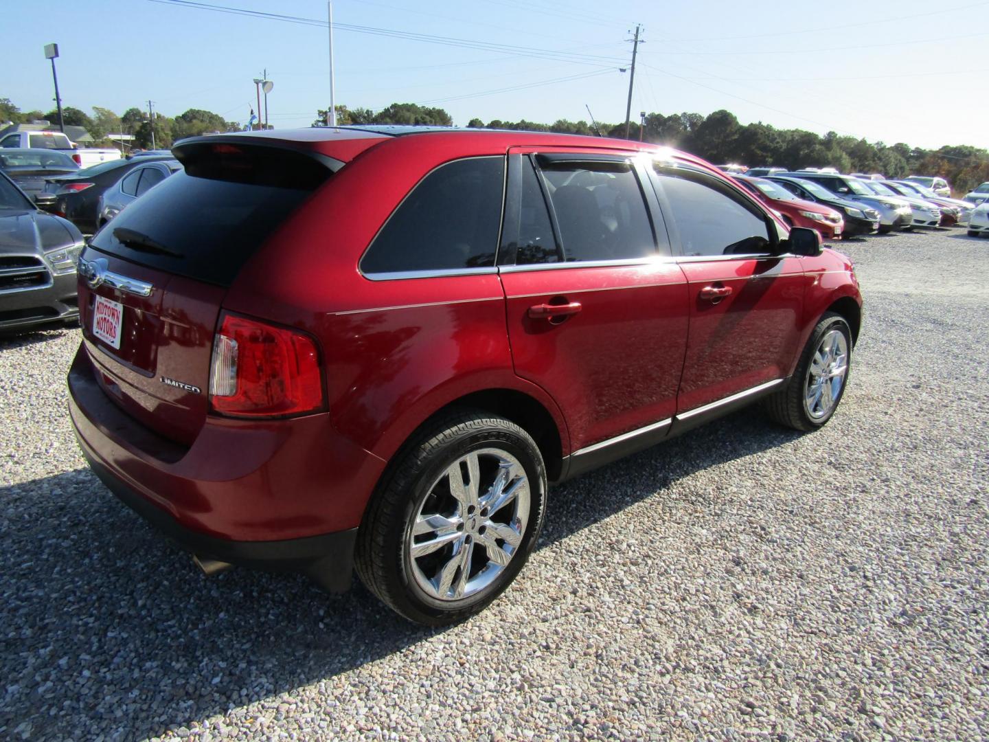 2013 Red /TAN Ford Edge Limited FWD (2FMDK3KC3DB) with an 3.5L V6 DOHC 24V engine, Automatic transmission, located at 15016 S Hwy 231, Midland City, AL, 36350, (334) 983-3001, 31.306210, -85.495277 - Photo#9