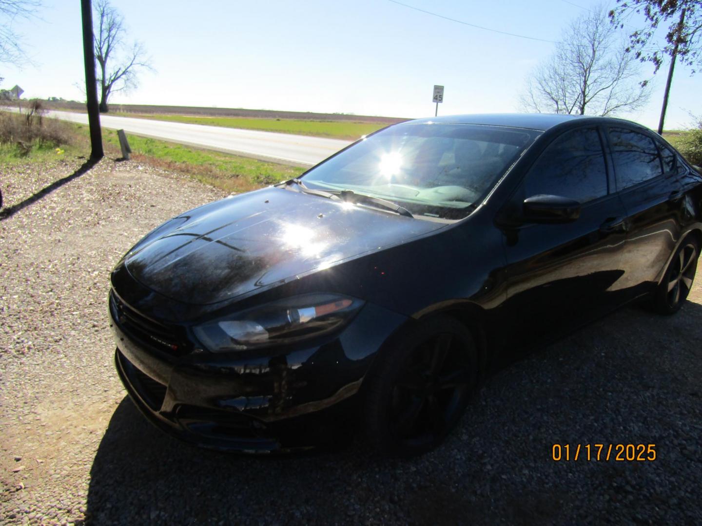 2015 Black /Black Dodge Dart SXT (1C3CDFBB7FD) with an 2.4L L4 DOHC 16V engine, Automatic transmission, located at 15016 S Hwy 231, Midland City, AL, 36350, (334) 983-3001, 31.306210, -85.495277 - Photo#2