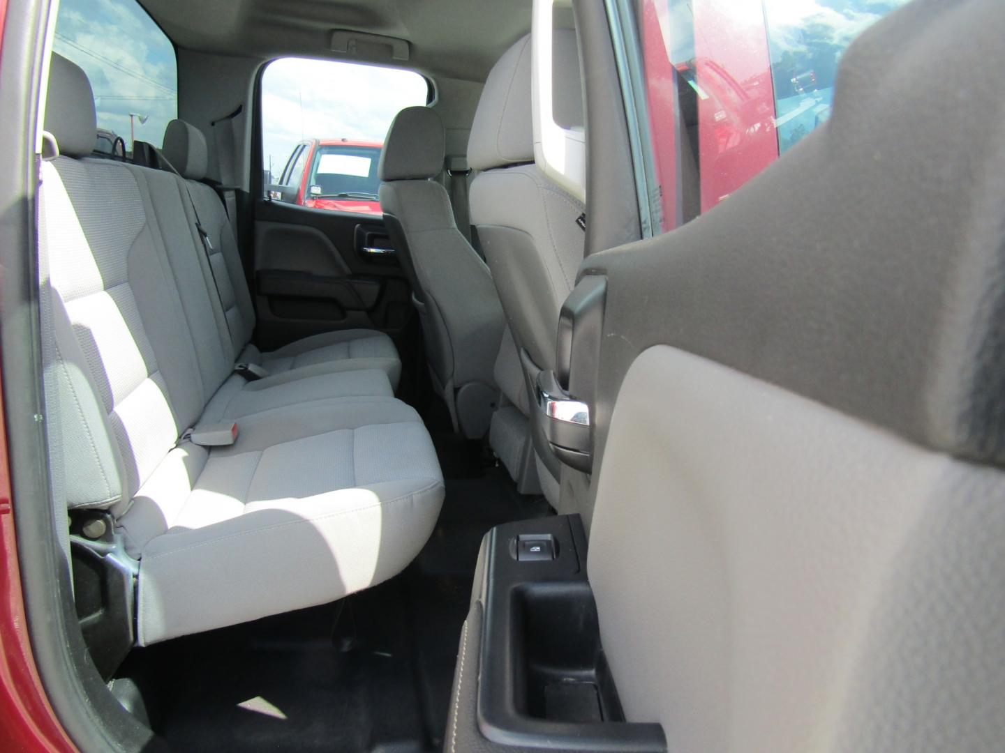 2014 Red /Gray Chevrolet Silverado 1500 Work Truck 1WT Double Cab 2WD (1GCRCPEH4EZ) with an 4.3L V6 OHV 12V engine, Automatic transmission, located at 15016 S Hwy 231, Midland City, AL, 36350, (334) 983-3001, 31.306210, -85.495277 - Photo#9