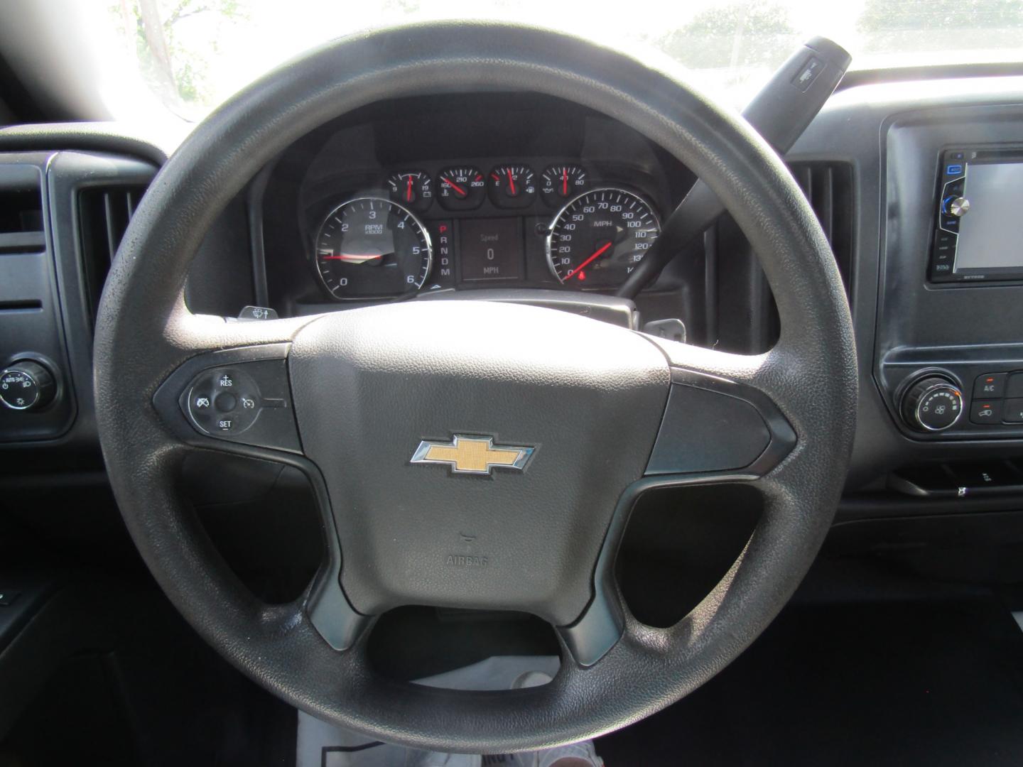 2014 Red /Gray Chevrolet Silverado 1500 Work Truck 1WT Double Cab 2WD (1GCRCPEH4EZ) with an 4.3L V6 OHV 12V engine, Automatic transmission, located at 15016 S Hwy 231, Midland City, AL, 36350, (334) 983-3001, 31.306210, -85.495277 - Photo#11