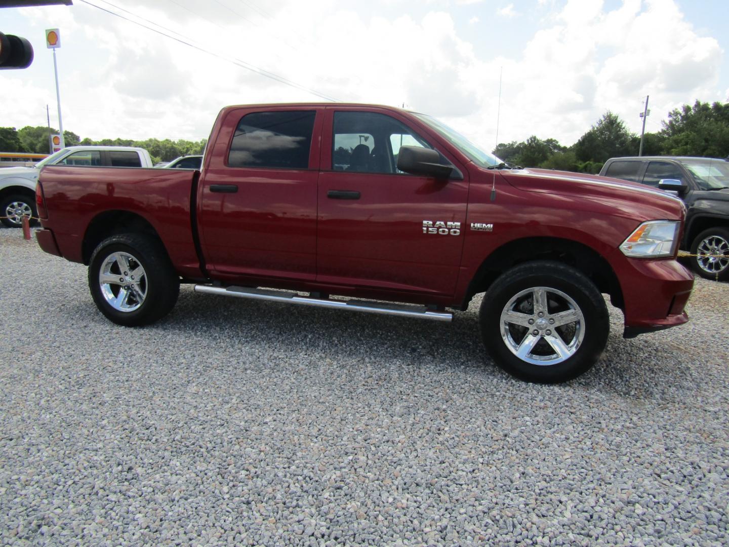 2015 Red /Gray RAM 1500 Tradesman Crew Cab SWB 4WD (1C6RR7KT6FS) with an 5.7L V8 OHV 16V engine, Automatic transmission, located at 15016 S Hwy 231, Midland City, AL, 36350, (334) 983-3001, 31.306210, -85.495277 - Photo#0