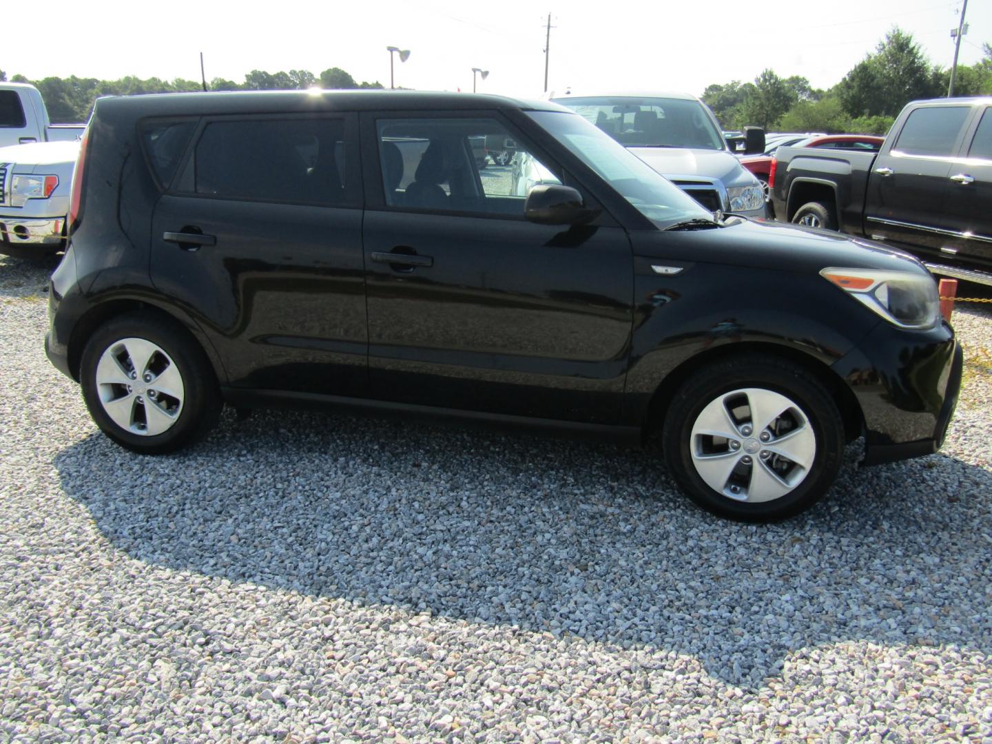 2014 Black Kia Soul Base (KNDJN2A22E7) with an 1.6L L4 DOHC 16V engine, Automatic transmission, located at 15016 S Hwy 231, Midland City, AL, 36350, (334) 983-3001, 31.306210, -85.495277 - Photo#0