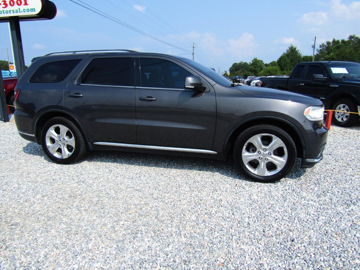 2014 Gray /Black Dodge Durango Limited 2WD (1C4RDHDG4EC) with an 3.6L V6 DOHC 24V engine, Automatic transmission, located at 15016 S Hwy 231, Midland City, AL, 36350, (334) 983-3001, 31.306210, -85.495277 - Photo#0