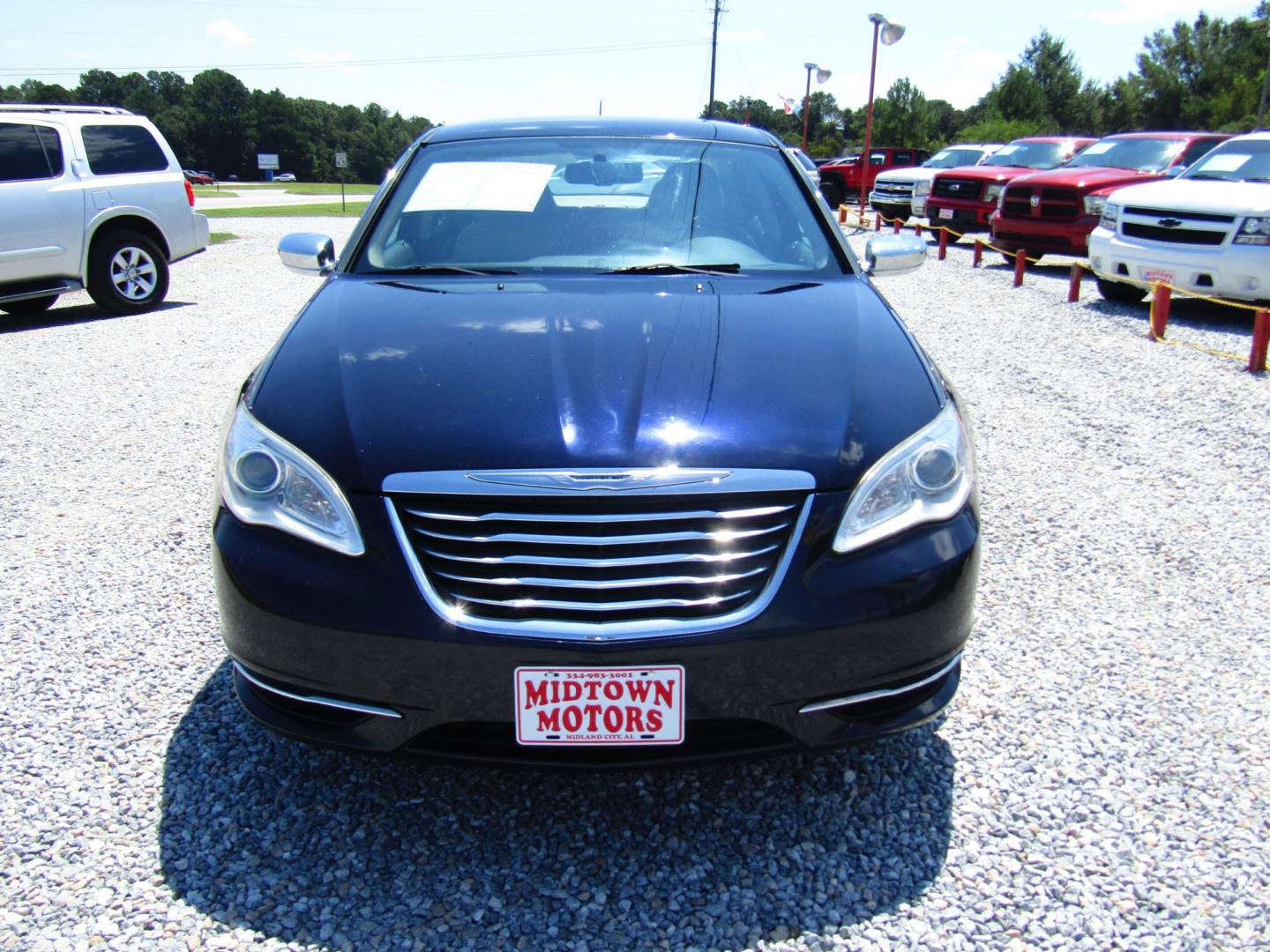 2012 DK Blue /Tan Chrysler 200 Limited (1C3CCBCG6CN) with an 3.6L V6 DOHC 24V FFV engine, Automatic transmission, located at 15016 S Hwy 231, Midland City, AL, 36350, (334) 983-3001, 31.306210, -85.495277 - Photo#1