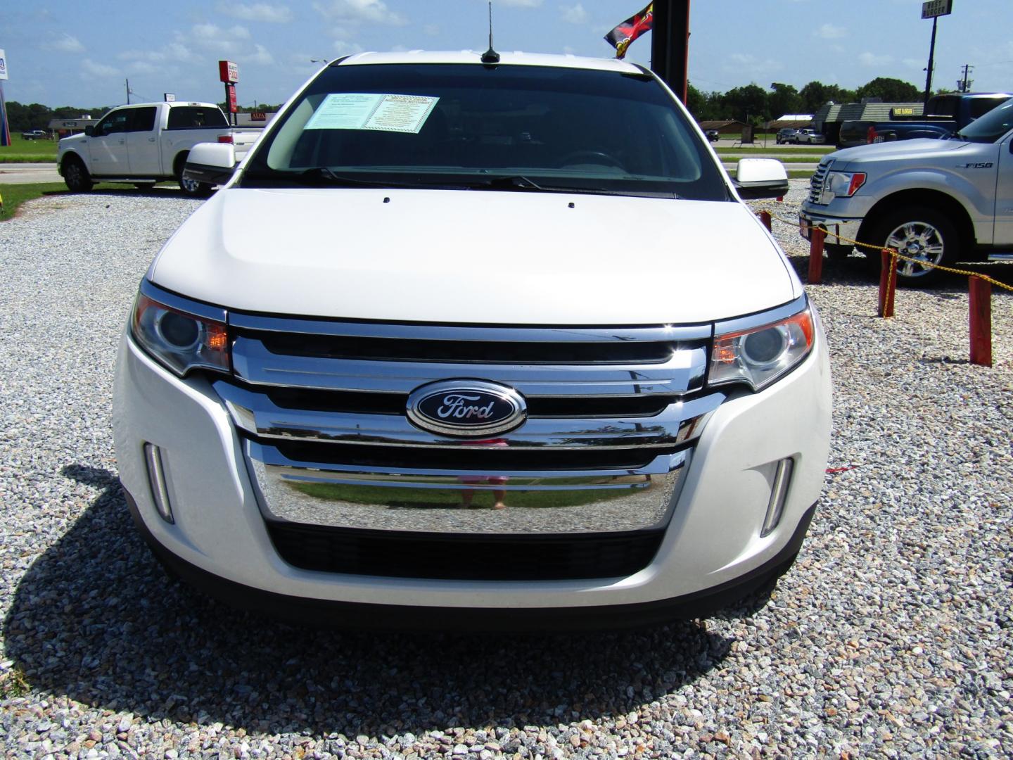 2013 WHITE /Tan Ford Edge SEL FWD (2FMDK3JC0DB) with an 3.5L V6 DOHC 24V engine, Automatic transmission, located at 15016 S Hwy 231, Midland City, AL, 36350, (334) 983-3001, 31.306210, -85.495277 - Photo#1