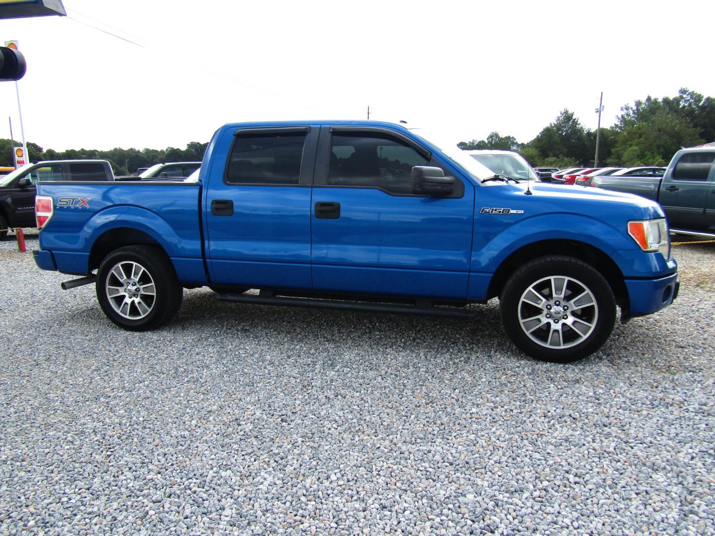 2014 Blue /Gray Ford F-150 FX2 SuperCrew 5.5-ft. Bed 2WD (1FTFW1CF5EK) with an 5.0L V8 engine, Automatic transmission, located at 15016 S Hwy 231, Midland City, AL, 36350, (334) 983-3001, 31.306210, -85.495277 - Photo#0