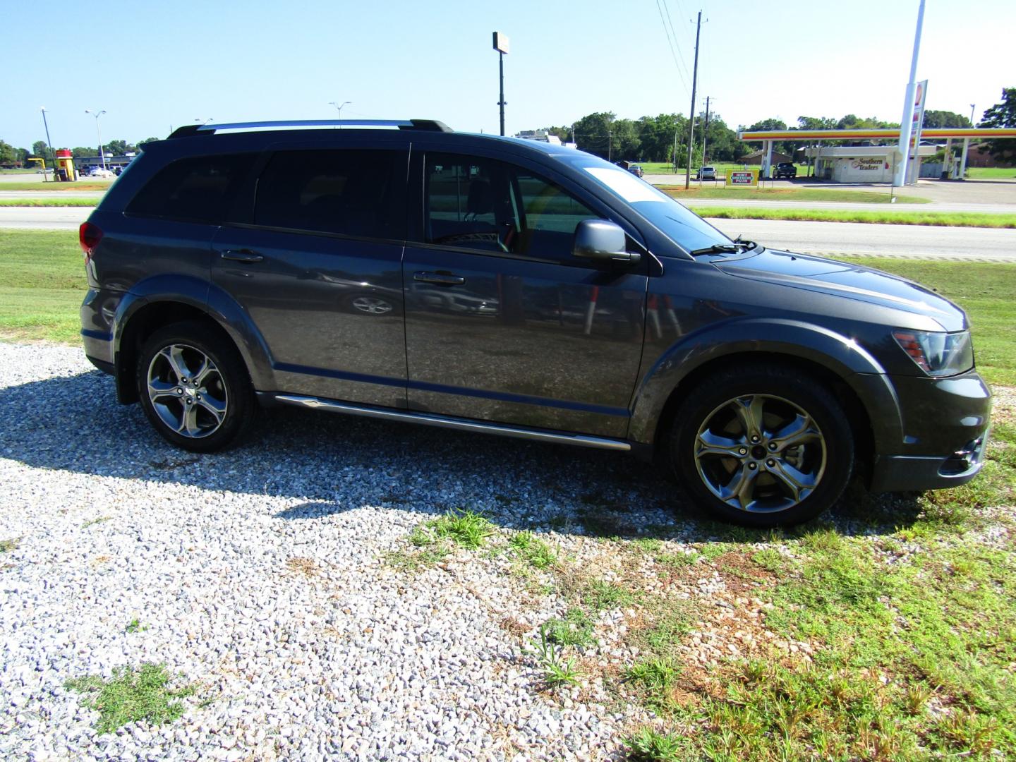 2014 Gray Dodge Journey Crossroad FWD (3C4PDCGB7ET) with an 2.4L L4 DOHC 16V engine, Automatic transmission, located at 15016 S Hwy 231, Midland City, AL, 36350, (334) 983-3001, 31.306210, -85.495277 - Photo#0