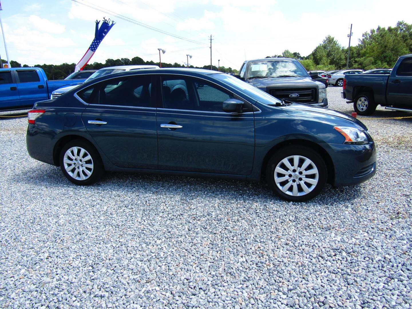 2015 Blue /Black Nissan Sentra S 6MT (3N1AB7AP0FY) with an 1.8L L4 SFI DOHC 16V engine, Automatic transmission, located at 15016 S Hwy 231, Midland City, AL, 36350, (334) 983-3001, 31.306210, -85.495277 - Photo#0