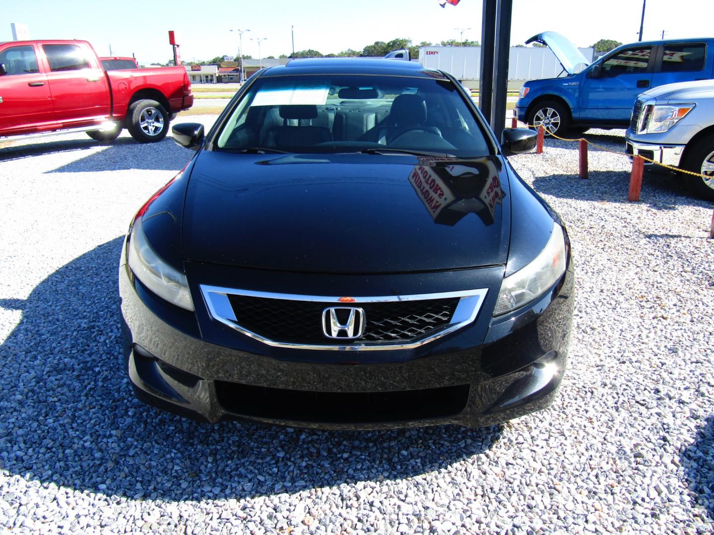 2010 Black /Black Honda Accord EX-L V-6 Coupe AT (1HGCS2B85AA) with an 3.5L V6 SOHC 24V engine, Automatic transmission, located at 15016 S Hwy 231, Midland City, AL, 36350, (334) 983-3001, 31.306210, -85.495277 - Photo#1