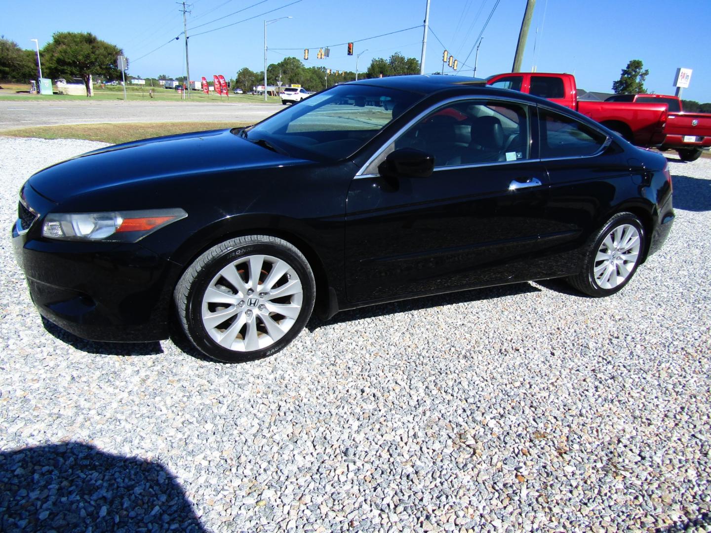 2010 Black /Black Honda Accord EX-L V-6 Coupe AT (1HGCS2B85AA) with an 3.5L V6 SOHC 24V engine, Automatic transmission, located at 15016 S Hwy 231, Midland City, AL, 36350, (334) 983-3001, 31.306210, -85.495277 - Photo#2