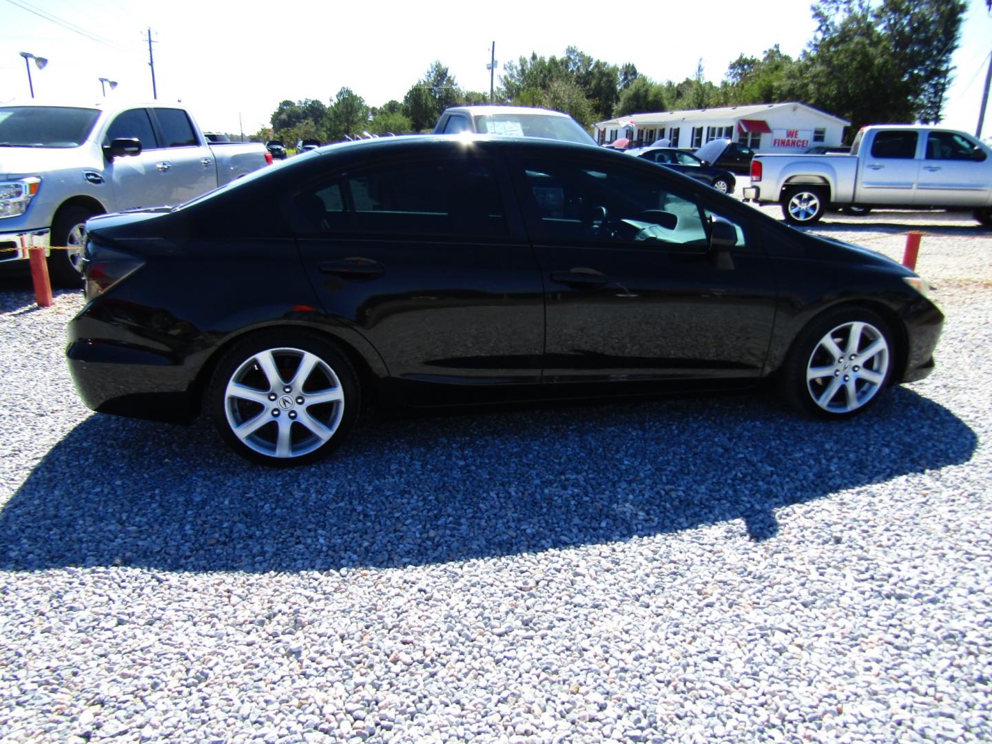 2012 Black /Gray Honda Civic LX Sedan 5-Speed AT (19XFB2F5XCE) with an 1.8L L4 SOHC 16V engine, Automatic transmission, located at 15016 S Hwy 231, Midland City, AL, 36350, (334) 983-3001, 31.306210, -85.495277 - Photo#7