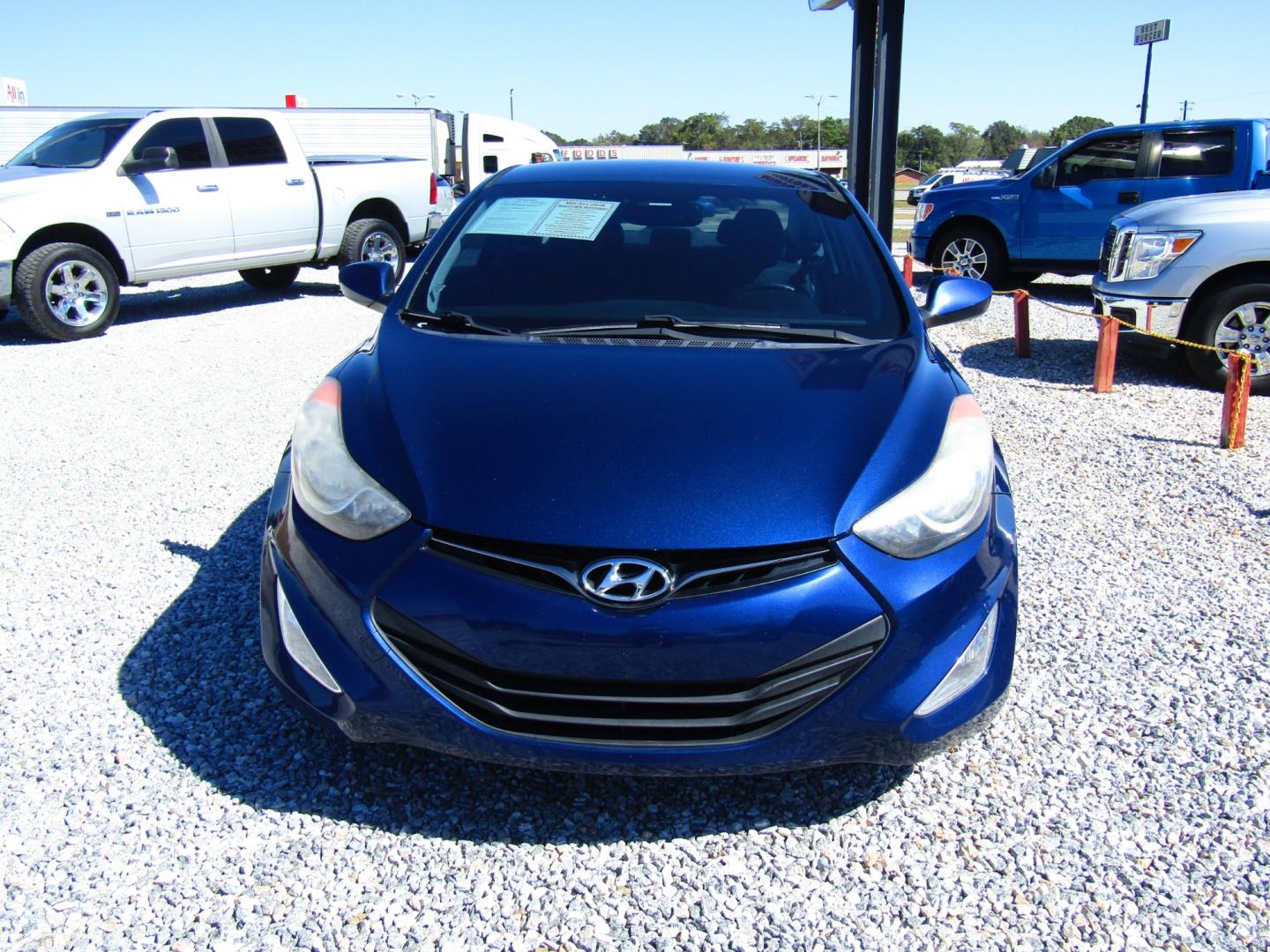 2013 Blue /Gray Hyundai Elantra GS Coupe A/T (KMHDH6AE7DU) with an 1.8L L4 DOHC 16V engine, Automatic transmission, located at 15016 S Hwy 231, Midland City, AL, 36350, (334) 983-3001, 31.306210, -85.495277 - Photo#1