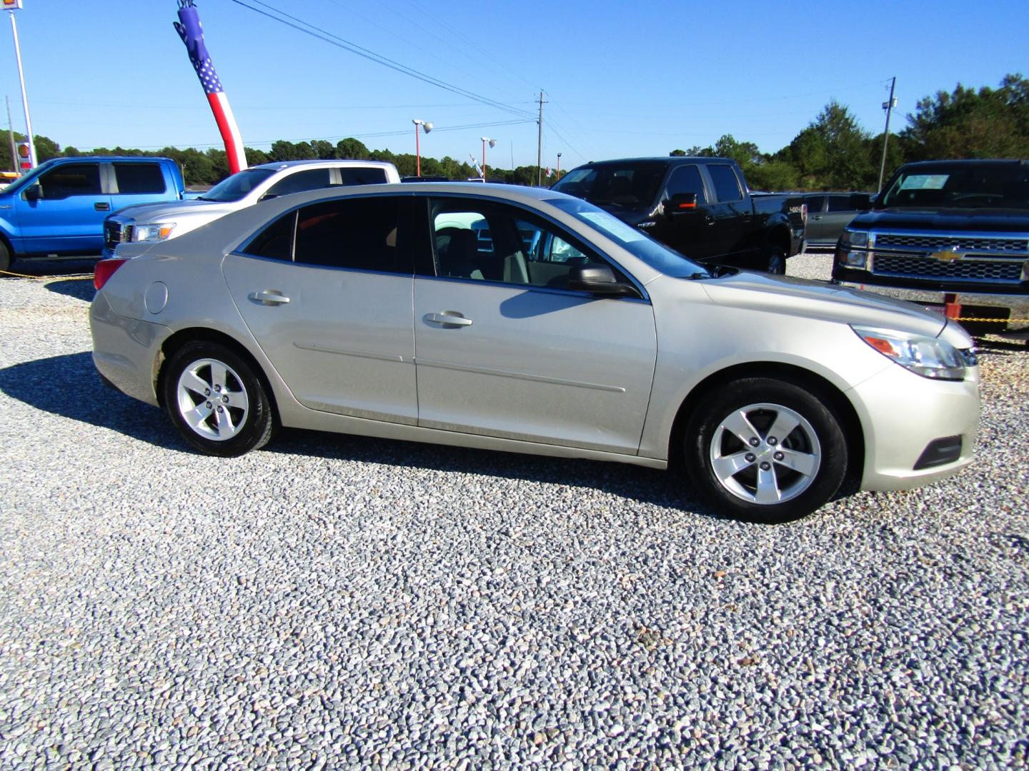 2015 Gold /Gray Chevrolet Malibu LS (1G11B5SL6FF) with an 2.5L L4 DOHC 16V engine, Automatic transmission, located at 15016 S Hwy 231, Midland City, AL, 36350, (334) 983-3001, 31.306210, -85.495277 - Photo#0