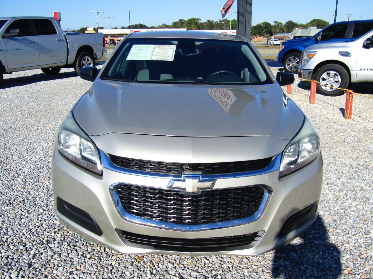 2015 Gold /Gray Chevrolet Malibu LS (1G11B5SL6FF) with an 2.5L L4 DOHC 16V engine, Automatic transmission, located at 15016 S Hwy 231, Midland City, AL, 36350, (334) 983-3001, 31.306210, -85.495277 - Photo#1