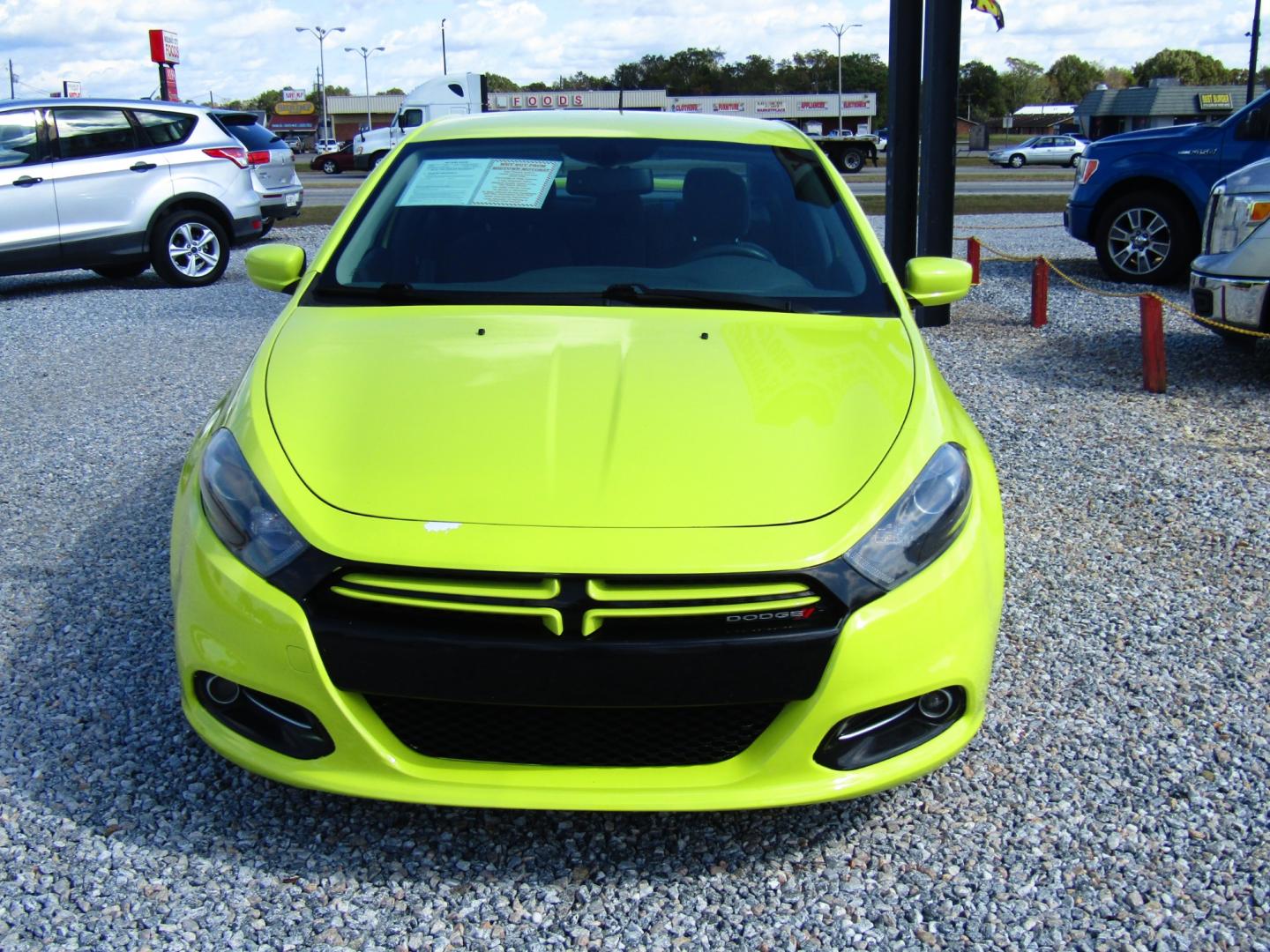 2013 Green /Gray Dodge Dart SXT (1C3CDFBH1DD) with an 1.4L L4 DOHC 16V TURBO engine, Automatic transmission, located at 15016 S Hwy 231, Midland City, AL, 36350, (334) 983-3001, 31.306210, -85.495277 - Photo#1