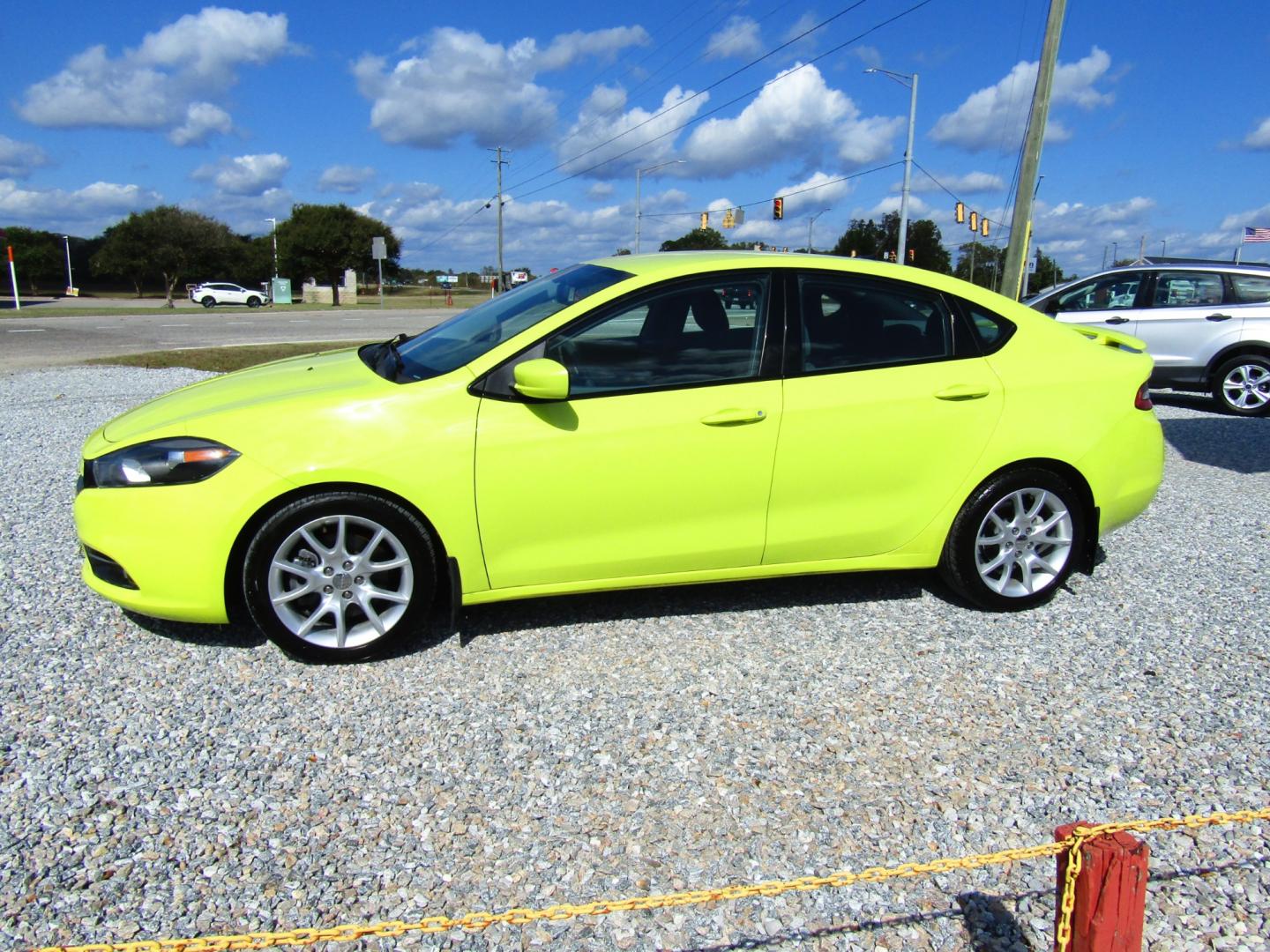 2013 Green /Gray Dodge Dart SXT (1C3CDFBH1DD) with an 1.4L L4 DOHC 16V TURBO engine, Automatic transmission, located at 15016 S Hwy 231, Midland City, AL, 36350, (334) 983-3001, 31.306210, -85.495277 - Photo#2