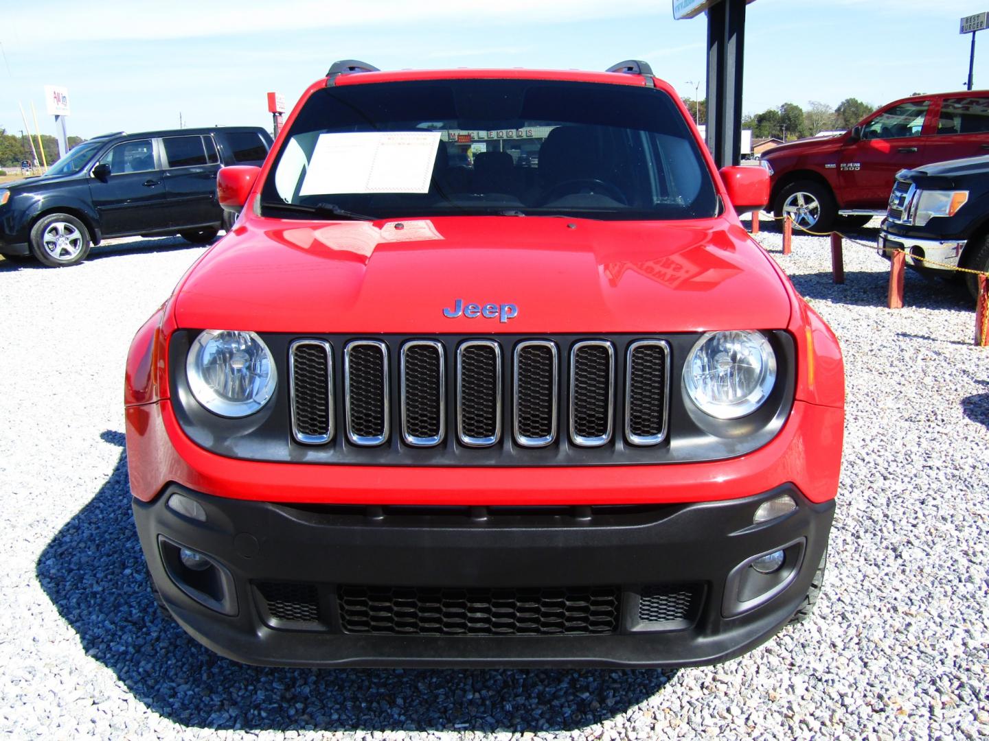 2016 Red Jeep Renegade Latitude FWD (ZACCJABT9GP) with an 2.4L L4 DOHC 16V engine, Automatic transmission, located at 15016 S Hwy 231, Midland City, AL, 36350, (334) 983-3001, 31.306210, -85.495277 - Photo#1