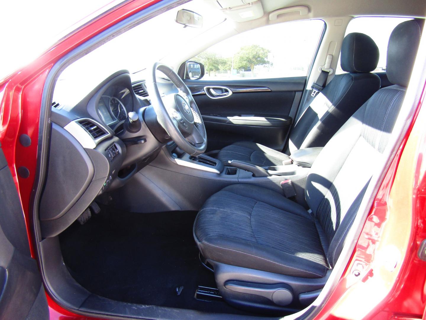 2017 Red /Black Nissan Sentra S 6MT (3N1AB7AP1HY) with an 1.8L L4 SFI DOHC 16V engine, Automatic transmission, located at 15016 S Hwy 231, Midland City, AL, 36350, (334) 983-3001, 31.306210, -85.495277 - Photo#3