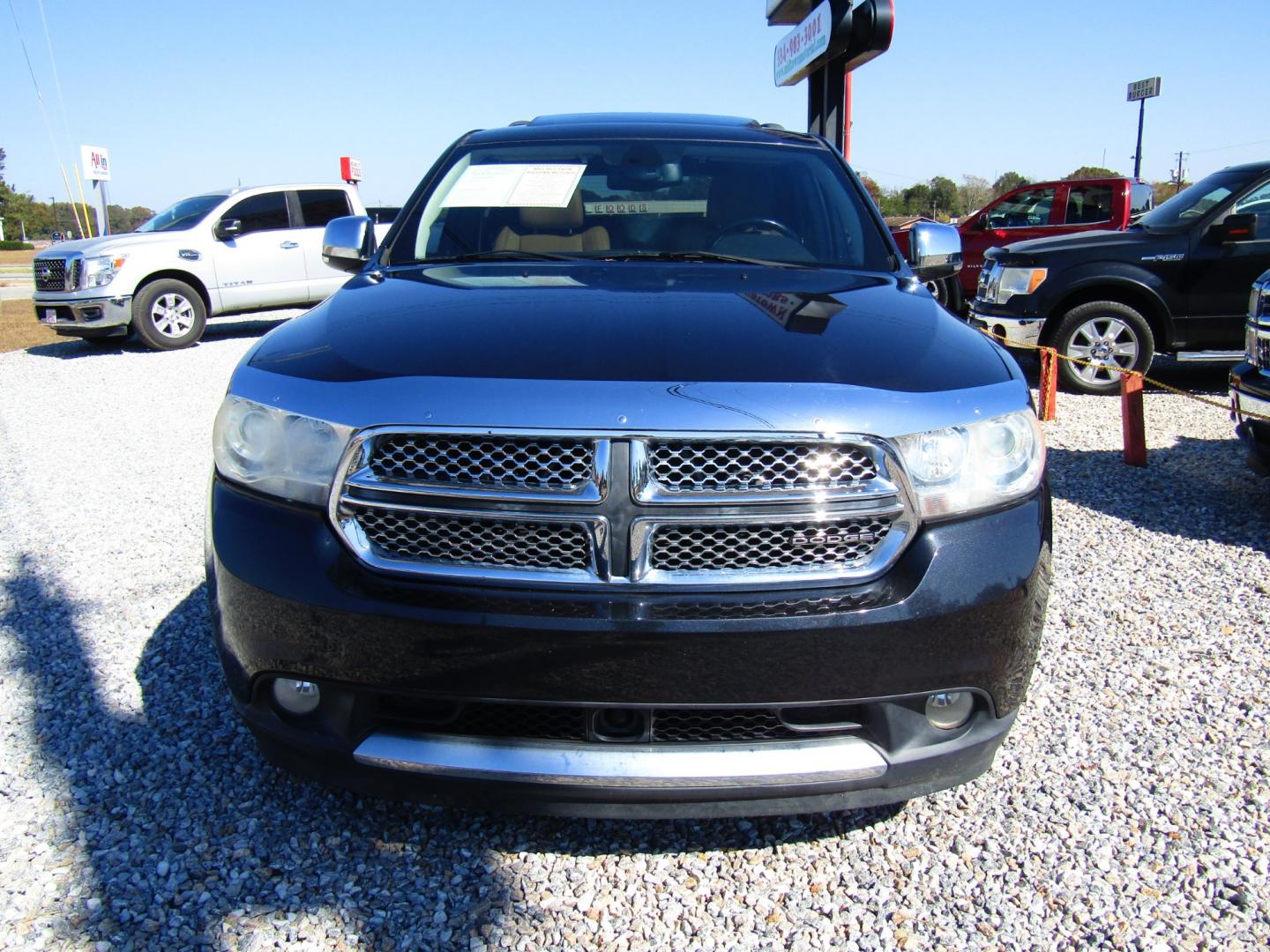 2012 Gray /Tan Dodge Durango Citadel 2WD (1C4SDHET8CC) with an 5.7L V8 OHV 16V engine, Automatic transmission, located at 15016 S Hwy 231, Midland City, AL, 36350, (334) 983-3001, 31.306210, -85.495277 - Photo#1