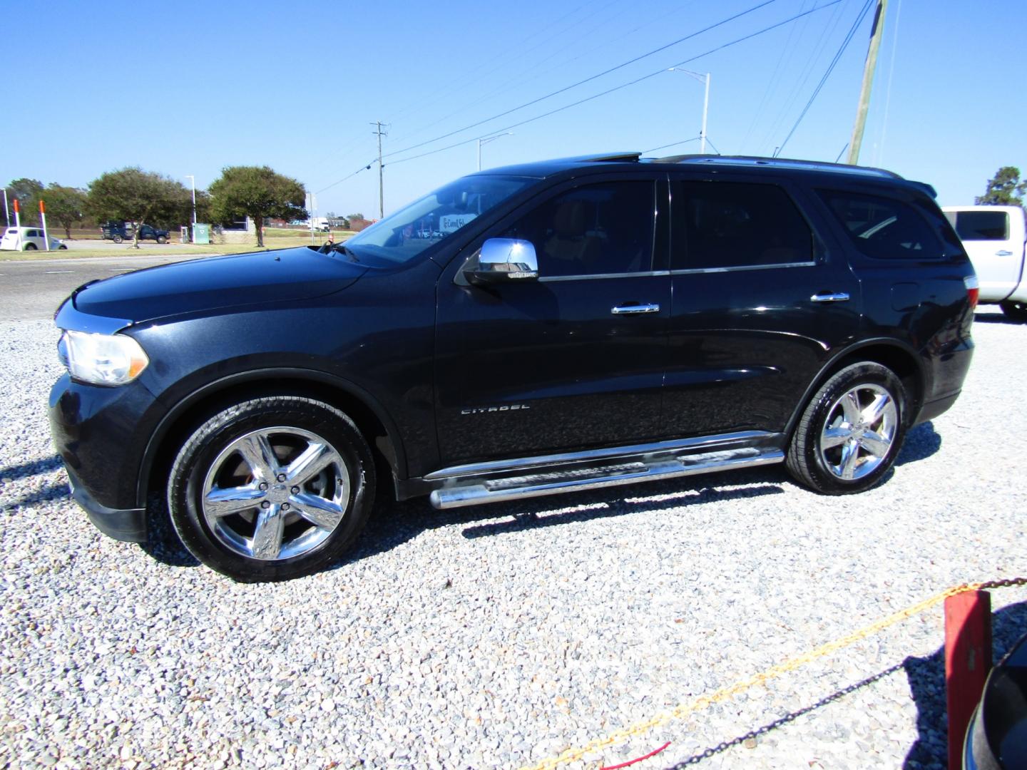 2012 Gray /Tan Dodge Durango Citadel 2WD (1C4SDHET8CC) with an 5.7L V8 OHV 16V engine, Automatic transmission, located at 15016 S Hwy 231, Midland City, AL, 36350, (334) 983-3001, 31.306210, -85.495277 - Photo#2