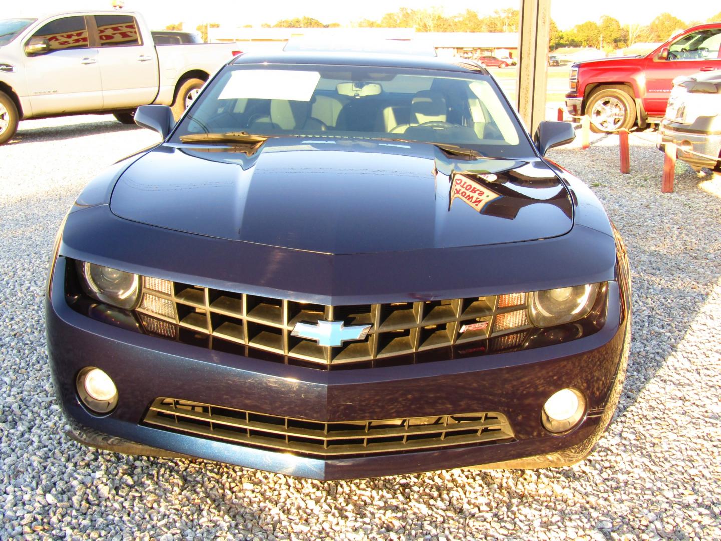 2012 Blue Chevrolet Camaro Coupe 1LT (2G1FB1E36C9) with an 3.6L V6 DOHC 24V FFV engine, Automatic transmission, located at 15016 S Hwy 231, Midland City, AL, 36350, (334) 983-3001, 31.306210, -85.495277 - Photo#1