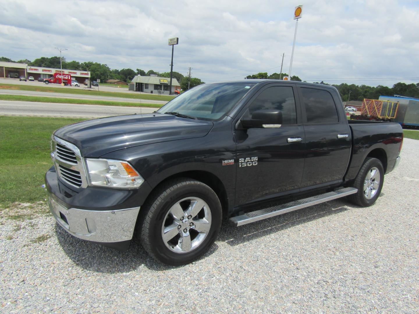 2015 Blue /Gray RAM 1500 SLT Crew Cab SWB 2WD (1C6RR6LT1FS) with an 5.7L V8 OHV 16V engine, 6-Speed Automatic transmission, located at 15016 S Hwy 231, Midland City, AL, 36350, (334) 983-3001, 31.306210, -85.495277 - Photo#2