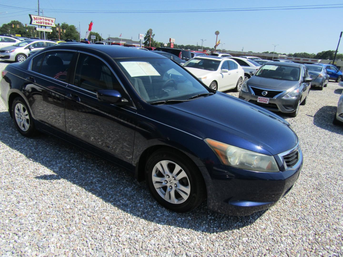 2010 Blue /Tan Honda Accord LX-P Sedan AT (1HGCP2F41AA) with an 2.4L L4 DOHC 16V engine, Automatic transmission, located at 15016 S Hwy 231, Midland City, AL, 36350, (334) 983-3001, 31.306210, -85.495277 - Photo#0