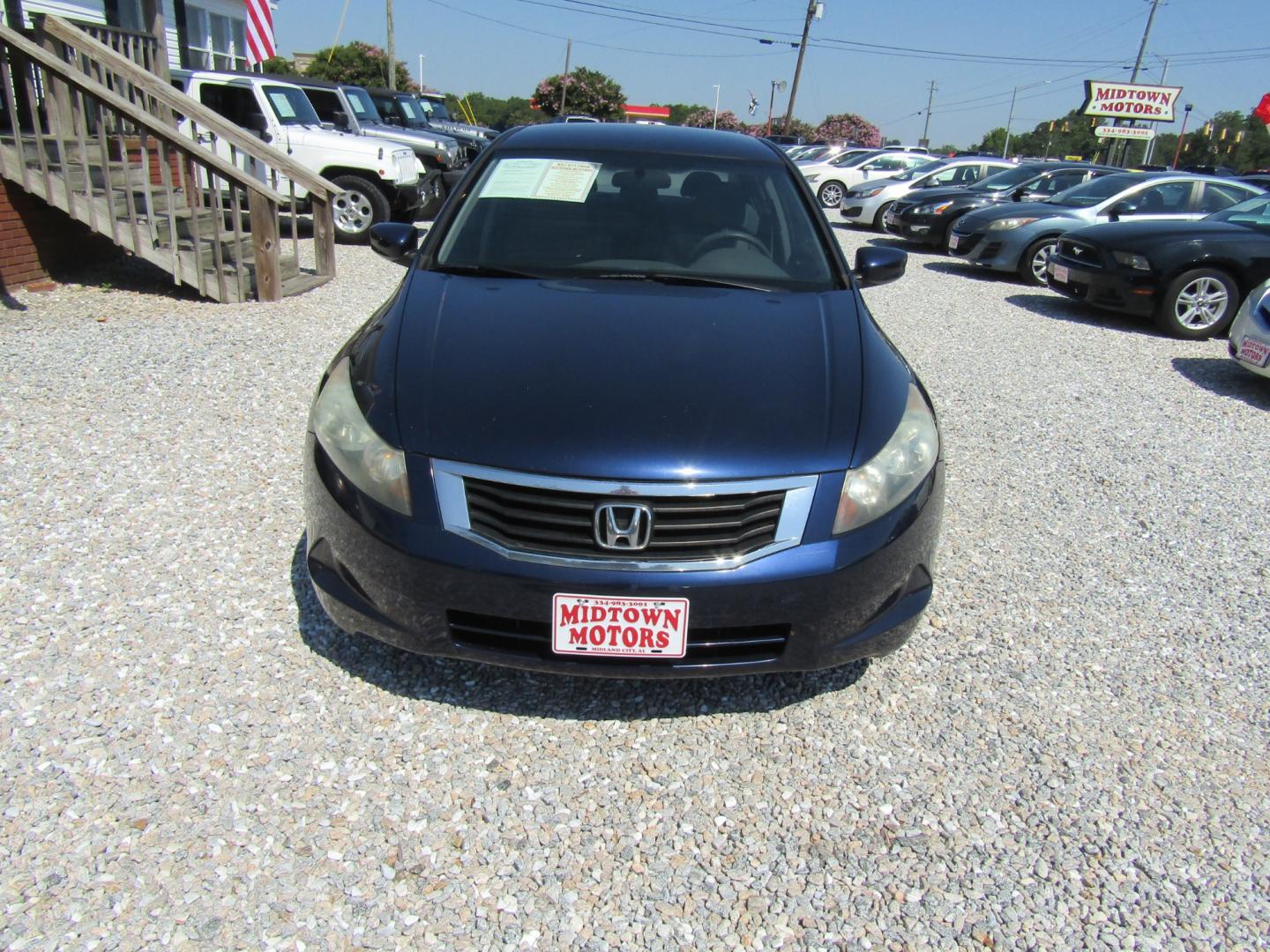 2010 Blue /Tan Honda Accord LX-P Sedan AT (1HGCP2F41AA) with an 2.4L L4 DOHC 16V engine, Automatic transmission, located at 15016 S Hwy 231, Midland City, AL, 36350, (334) 983-3001, 31.306210, -85.495277 - Photo#1