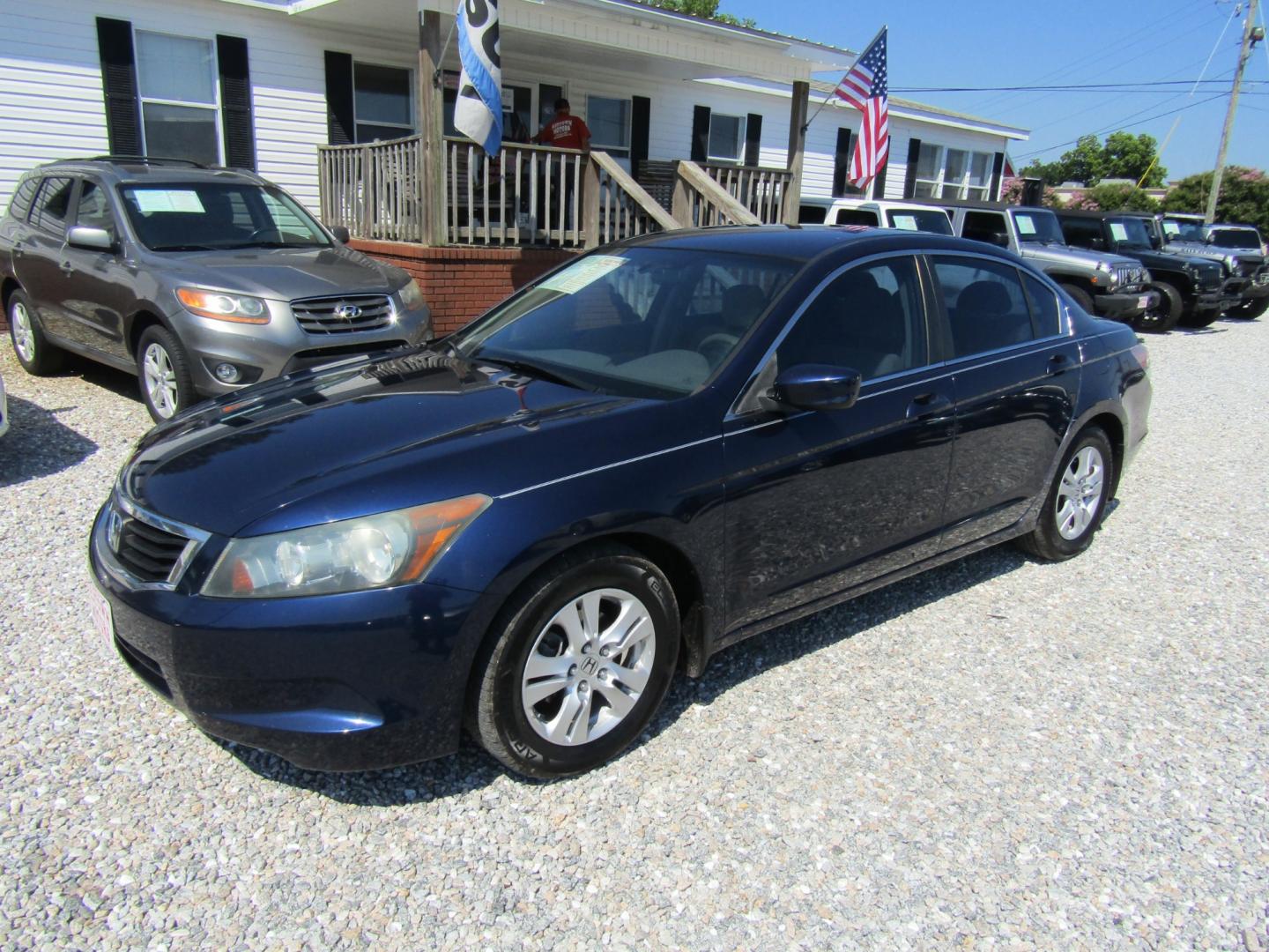 2010 Blue /Tan Honda Accord LX-P Sedan AT (1HGCP2F41AA) with an 2.4L L4 DOHC 16V engine, Automatic transmission, located at 15016 S Hwy 231, Midland City, AL, 36350, (334) 983-3001, 31.306210, -85.495277 - Photo#2