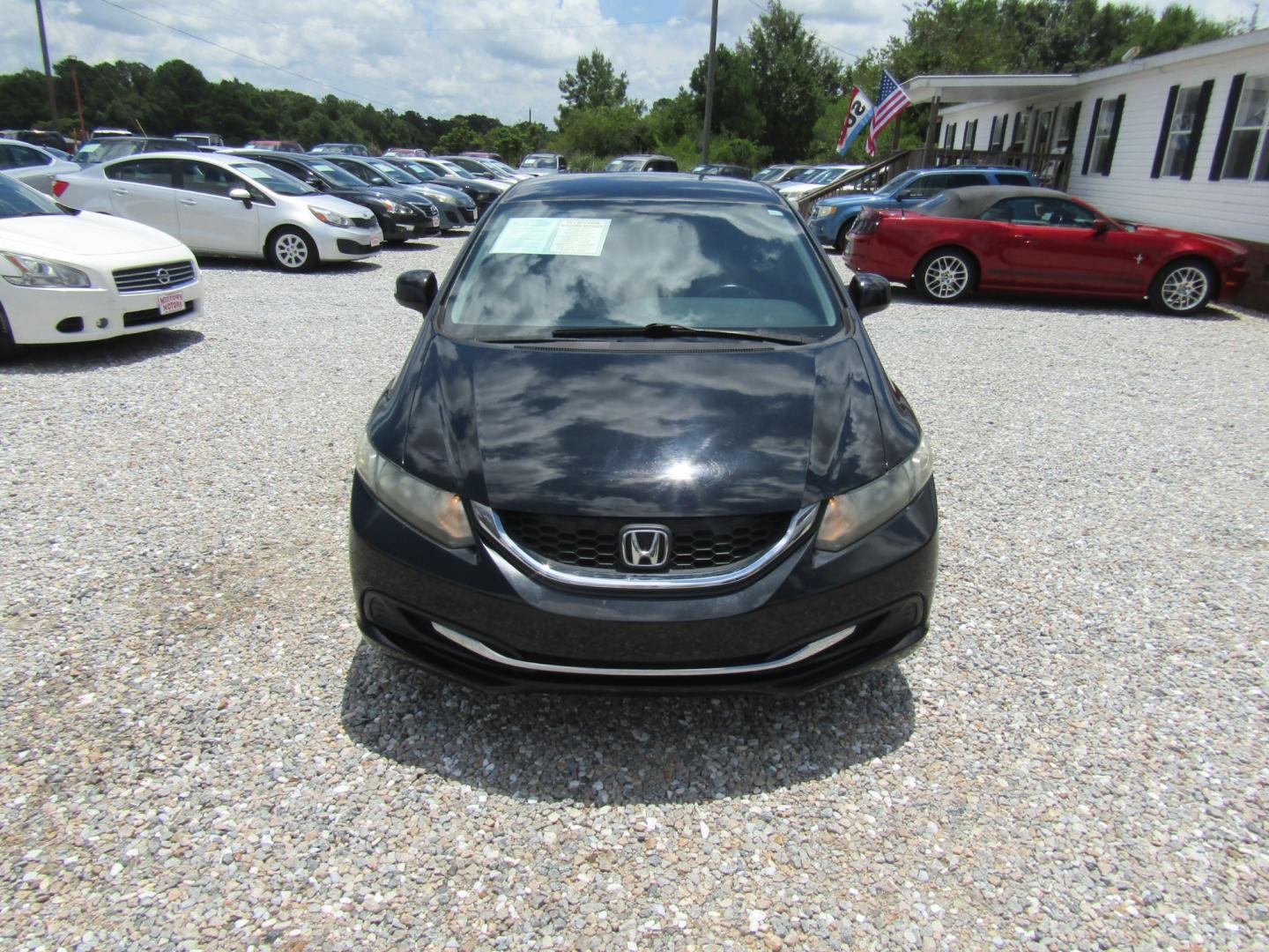 2013 Black Honda Civic LX Sedan 5-Speed AT (19XFB2F58DE) with an 1.8L L4 SOHC 16V engine, Automatic transmission, located at 15016 S Hwy 231, Midland City, AL, 36350, (334) 983-3001, 31.306210, -85.495277 - Photo#1