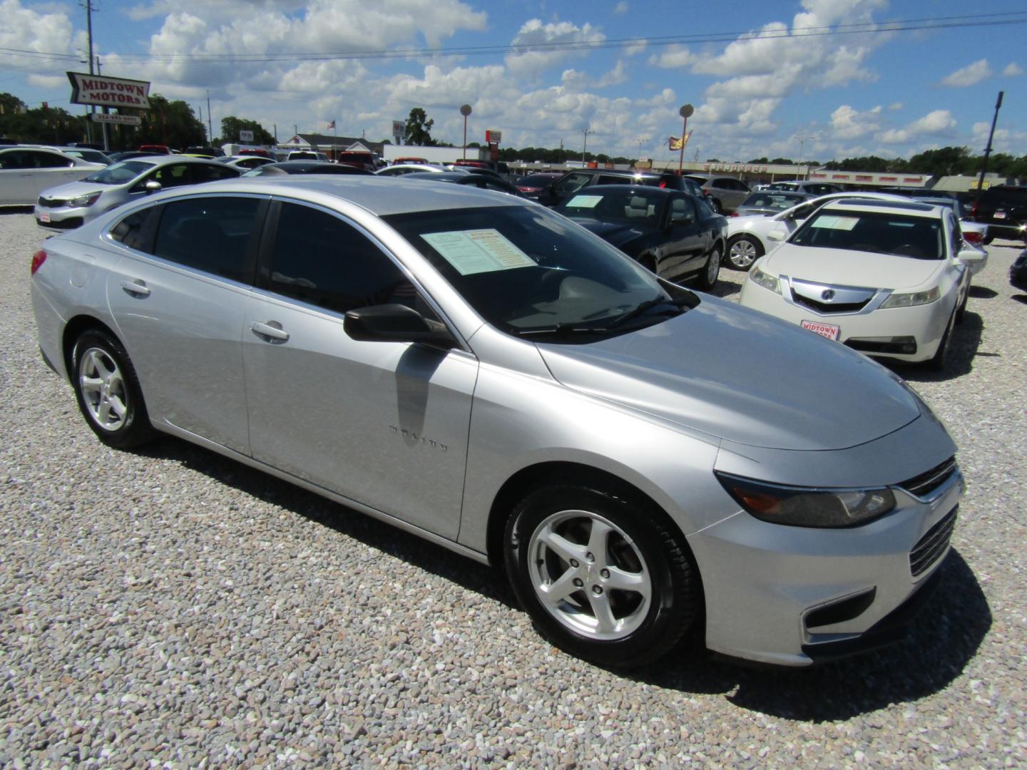 2017 Silver /Gray Chevrolet Malibu LS (1G1ZB5ST1HF) with an 1.5L L4 DOHC 16V engine, Automatic transmission, located at 15016 S Hwy 231, Midland City, AL, 36350, (334) 983-3001, 31.306210, -85.495277 - Photo#0