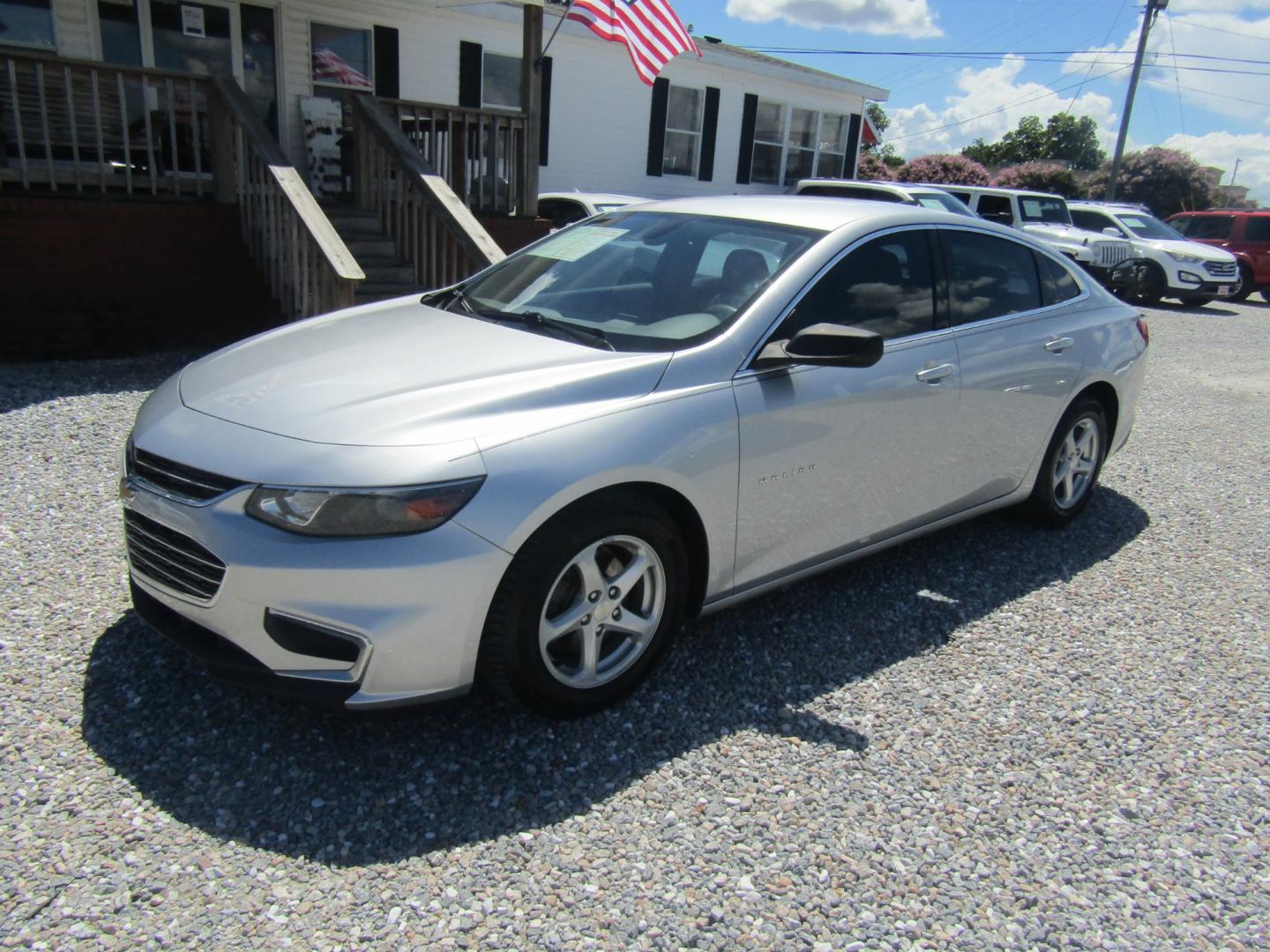 2017 Silver /Gray Chevrolet Malibu LS (1G1ZB5ST1HF) with an 1.5L L4 DOHC 16V engine, Automatic transmission, located at 15016 S Hwy 231, Midland City, AL, 36350, (334) 983-3001, 31.306210, -85.495277 - Photo#2